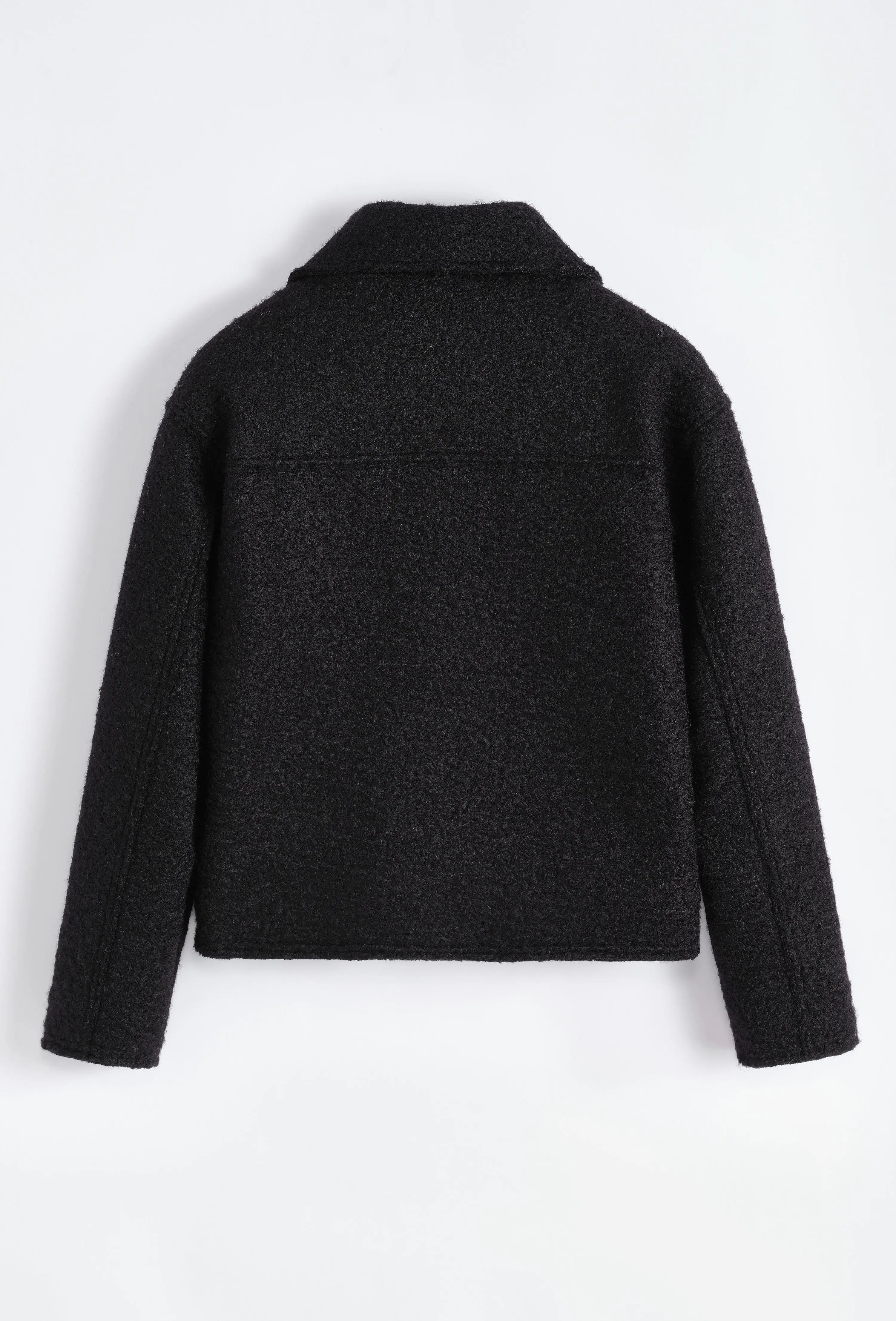 🧥 Veste Manteau Noir Homme – Style Streetwear Minimaliste bonhomme