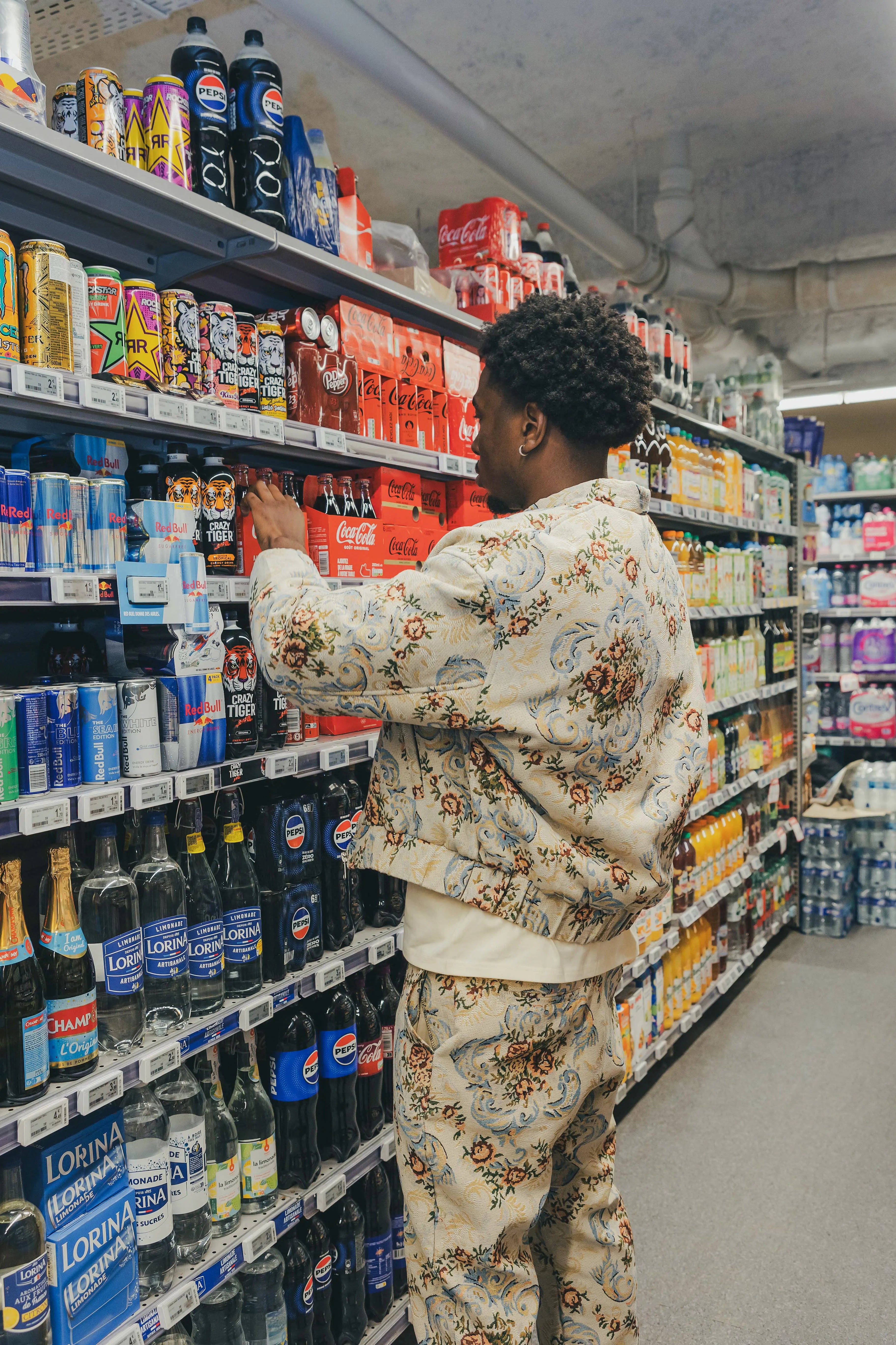 Bombers Floral Beige bonhomme