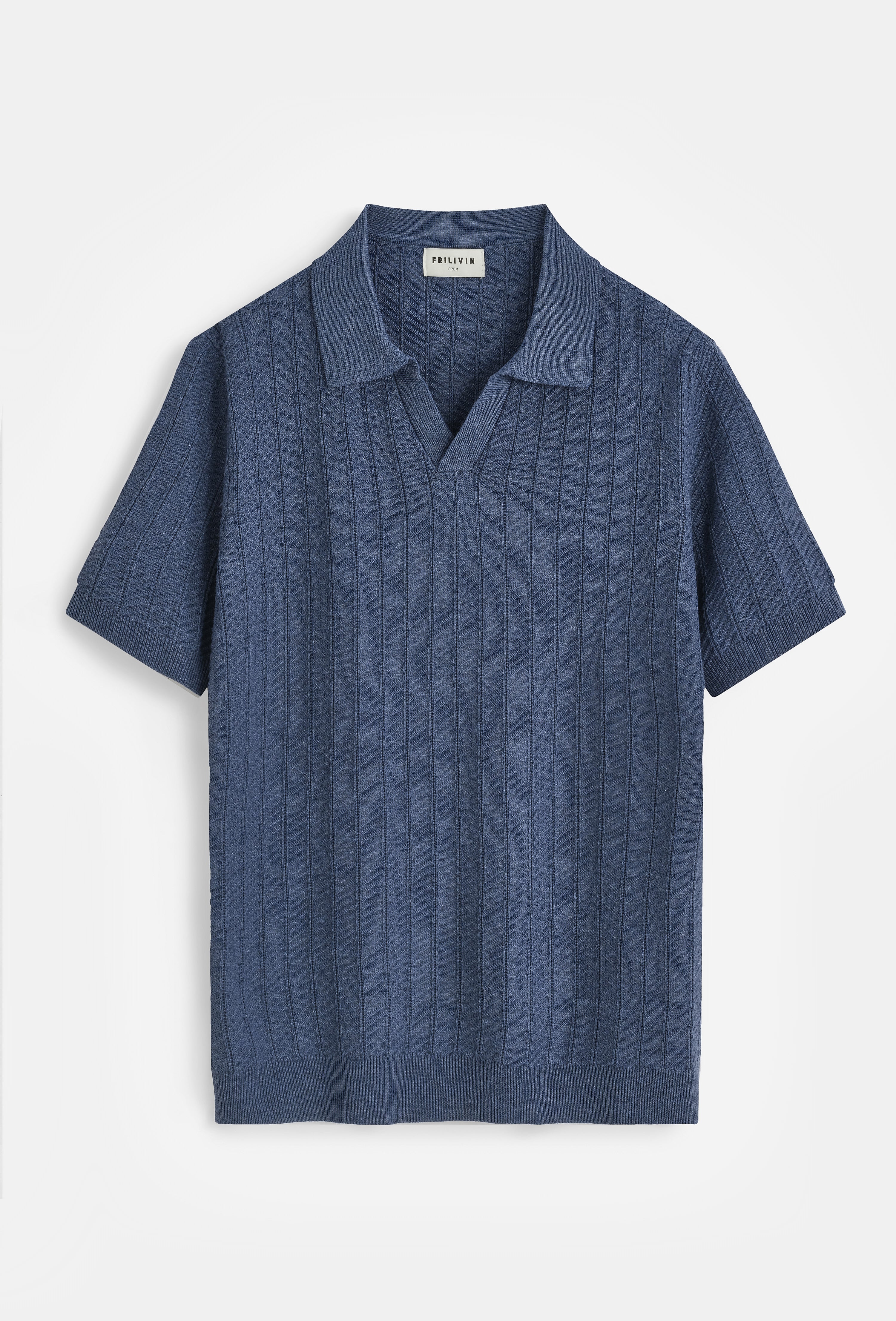 Polo en Maille Texturée Coupe Retravaillée & Allure Quiet Luxury