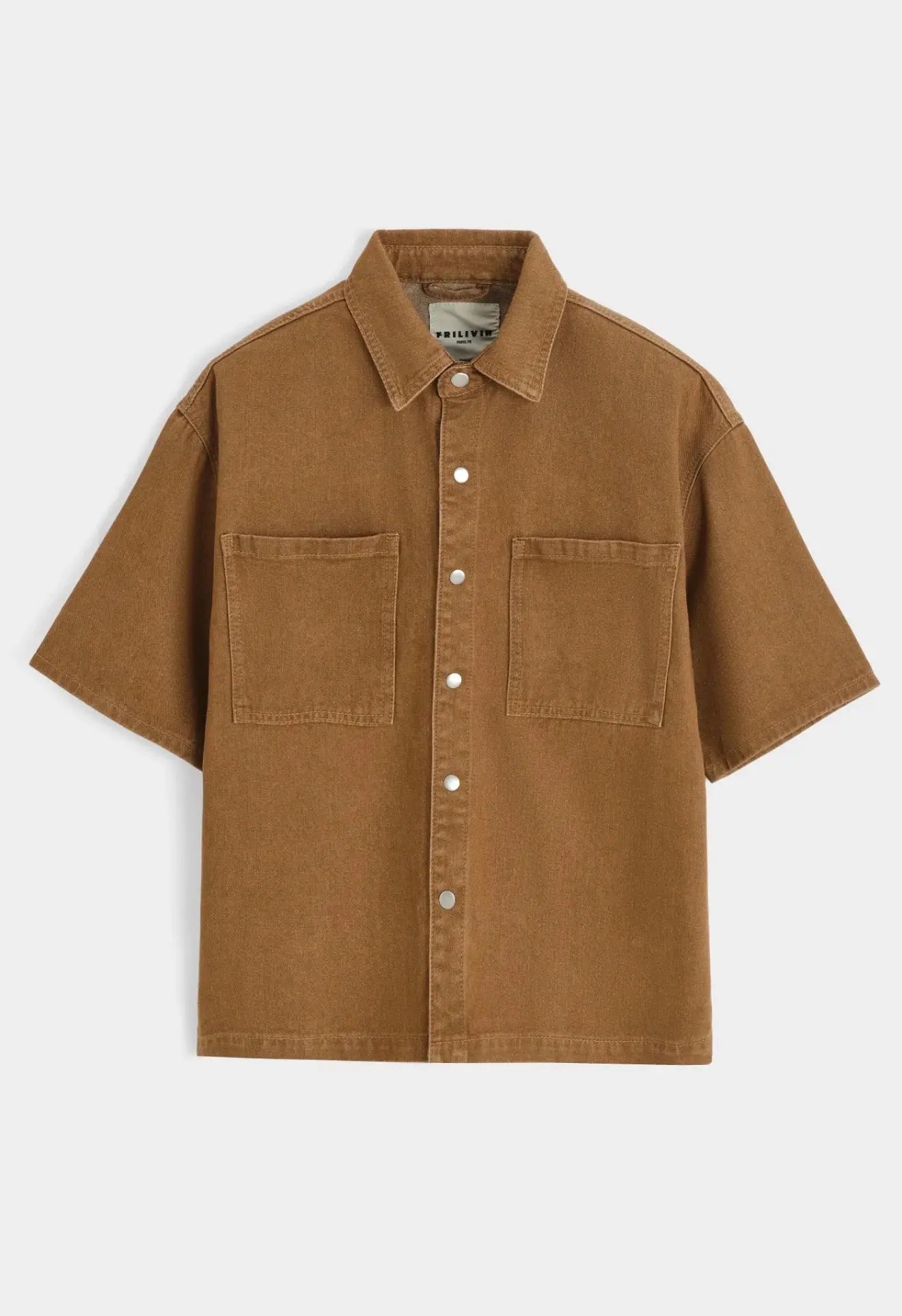 Ensemble chemise manches courtes & short cargo – coupe oversize bonhomme