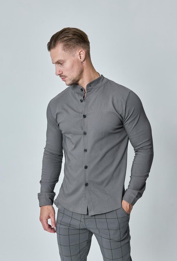 Chemise slim col online mao