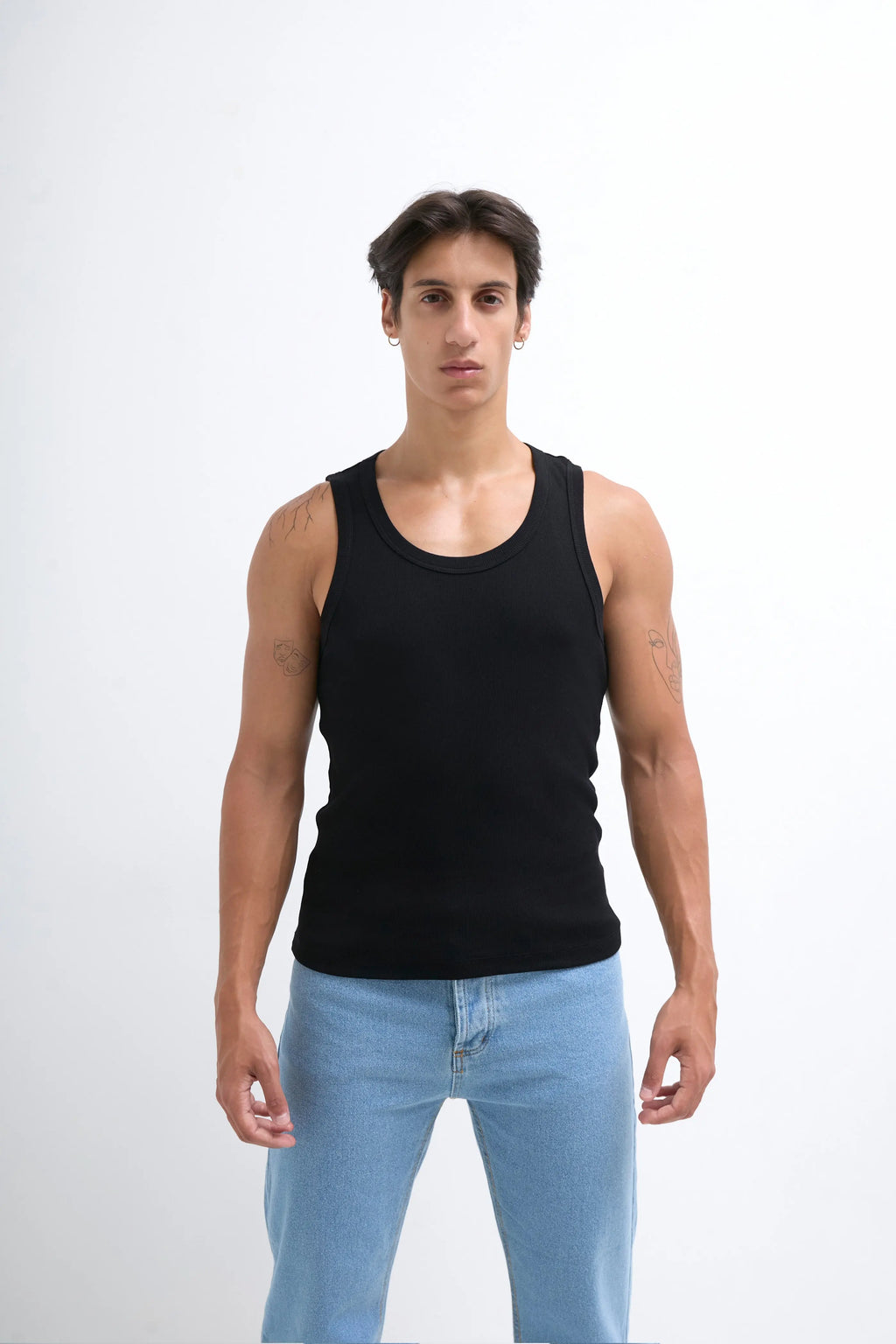 Débardeur noir homme bonhomme