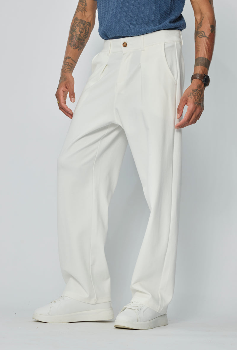 Pantalon Homme coupe fluide à pinces – esprit casual premium