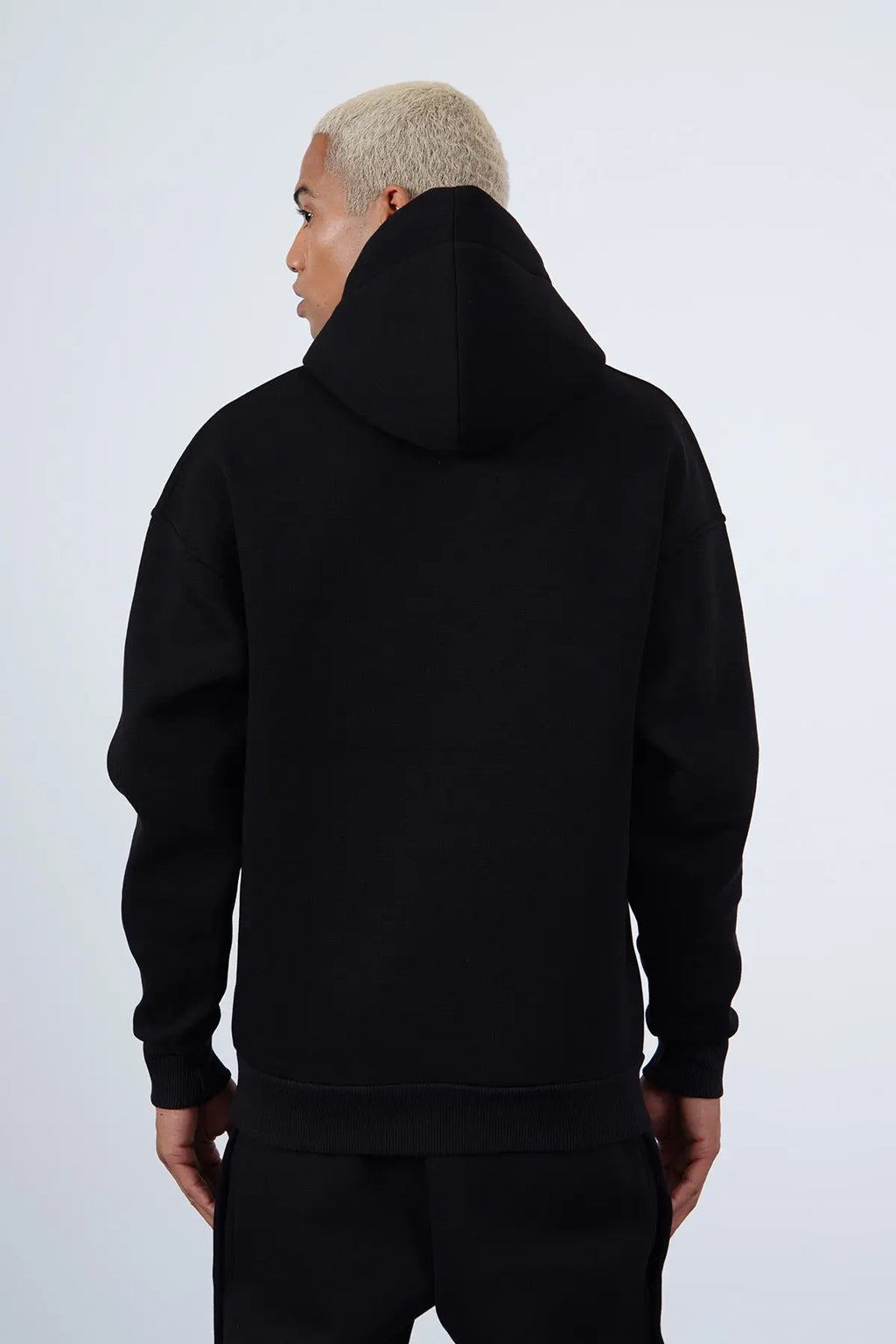 Sweat Capuche Noir Paris Designer bonhomme