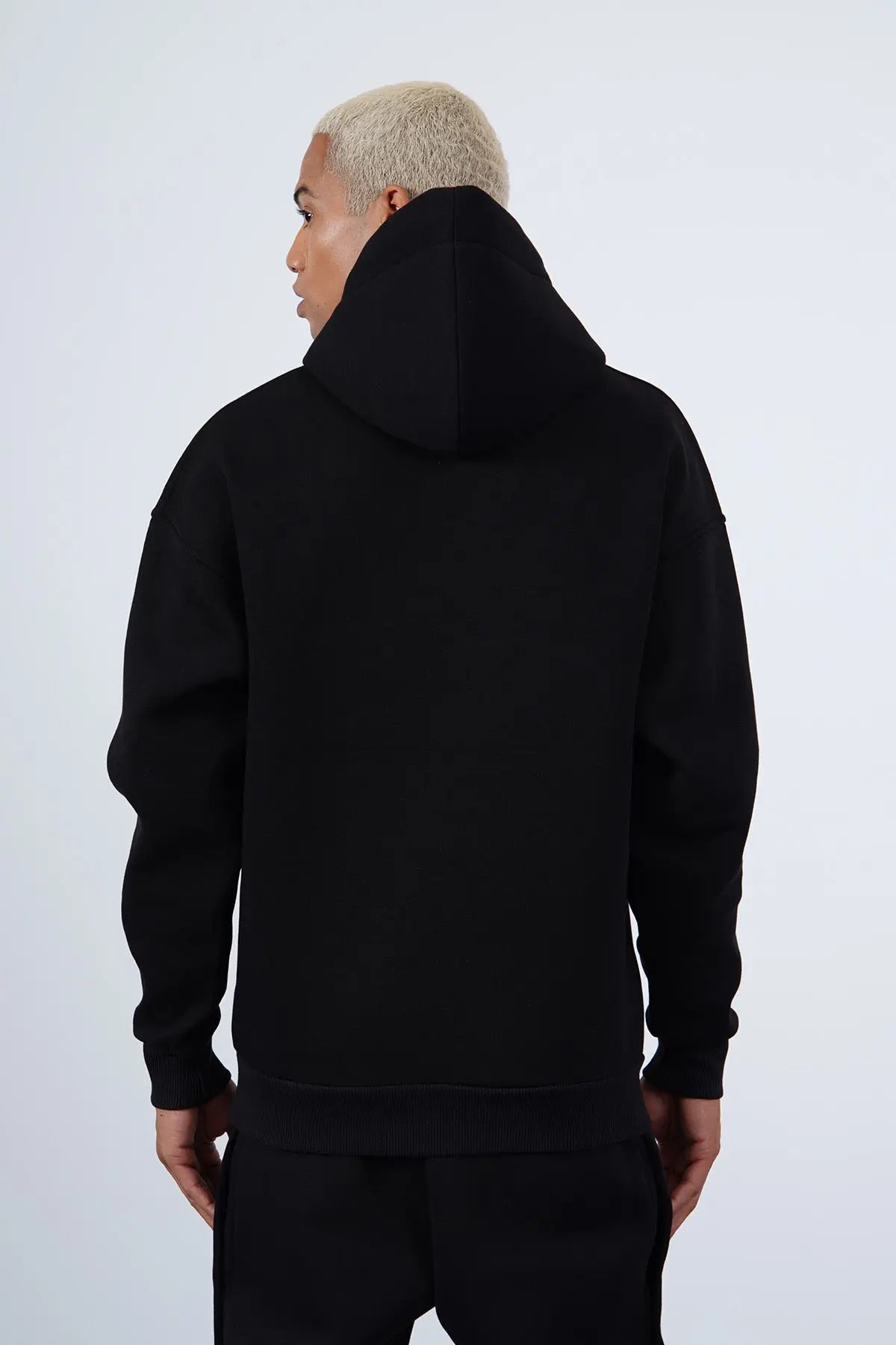 Sweat Capuche Noir Paris Designer bonhomme