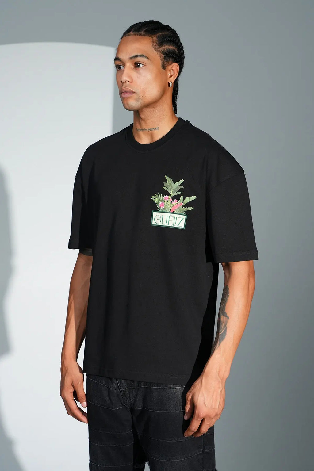 Tee Shirt Gueliz Noir - bonhomme