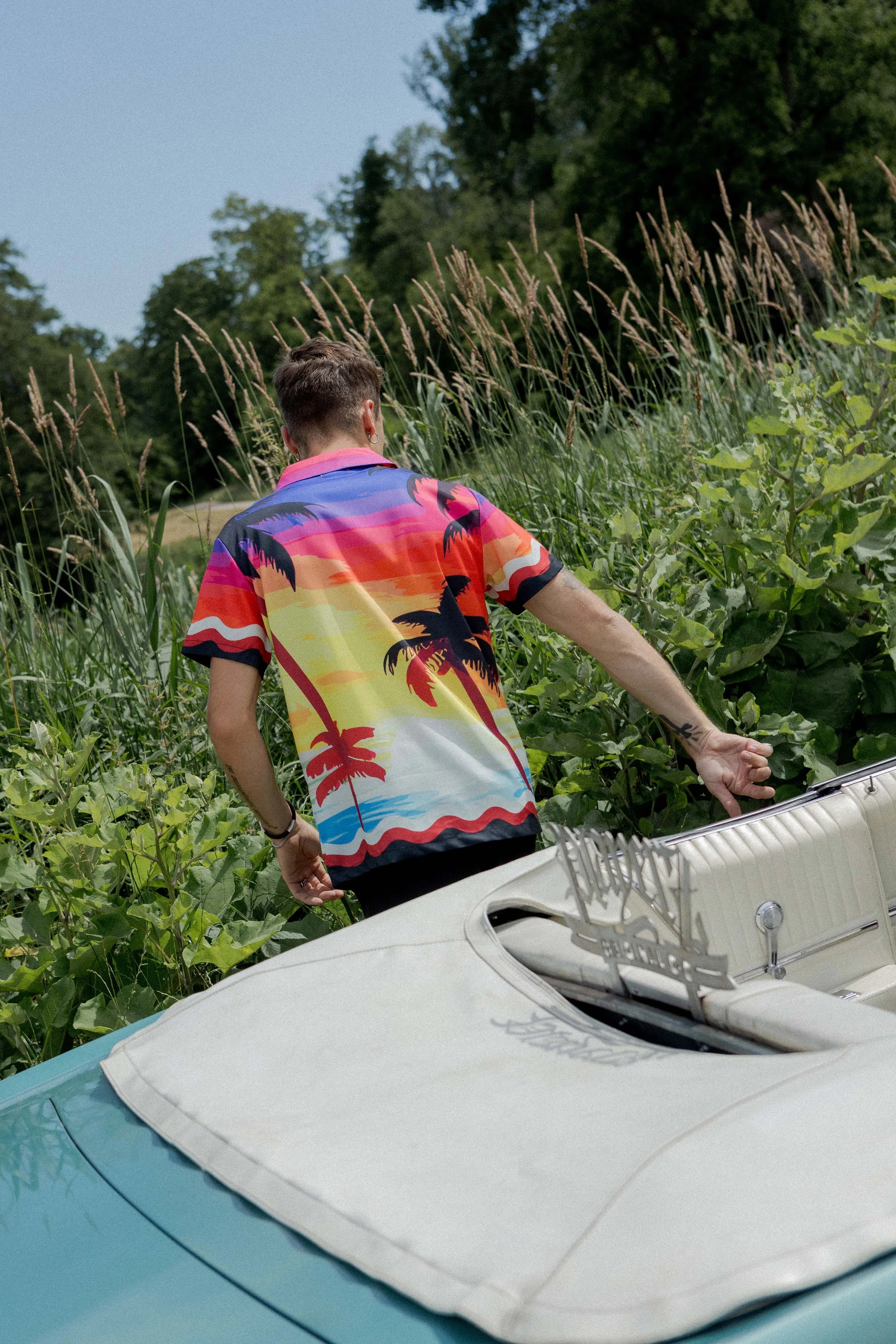 Chemise Homme Sunset Rouge bonhomme