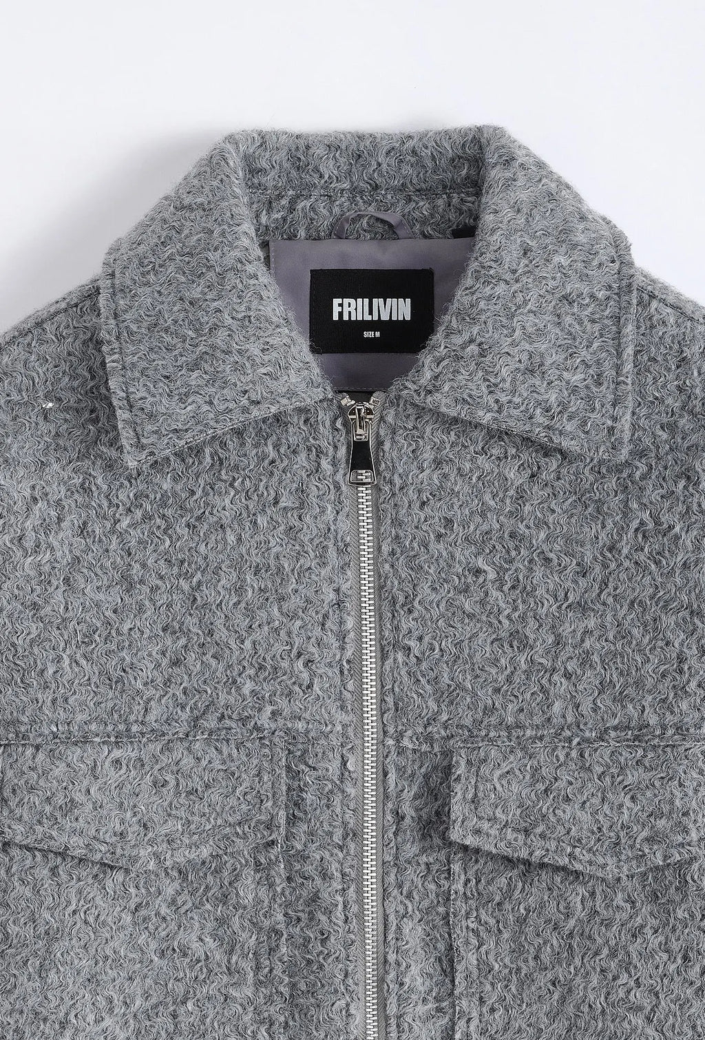 Veste Homme Grise Bouclée bonhomme