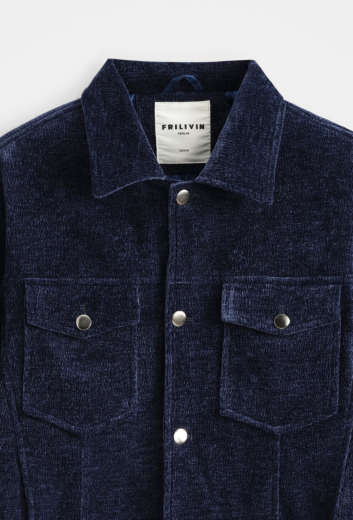 Veste Trucker Chenille Velour Homme