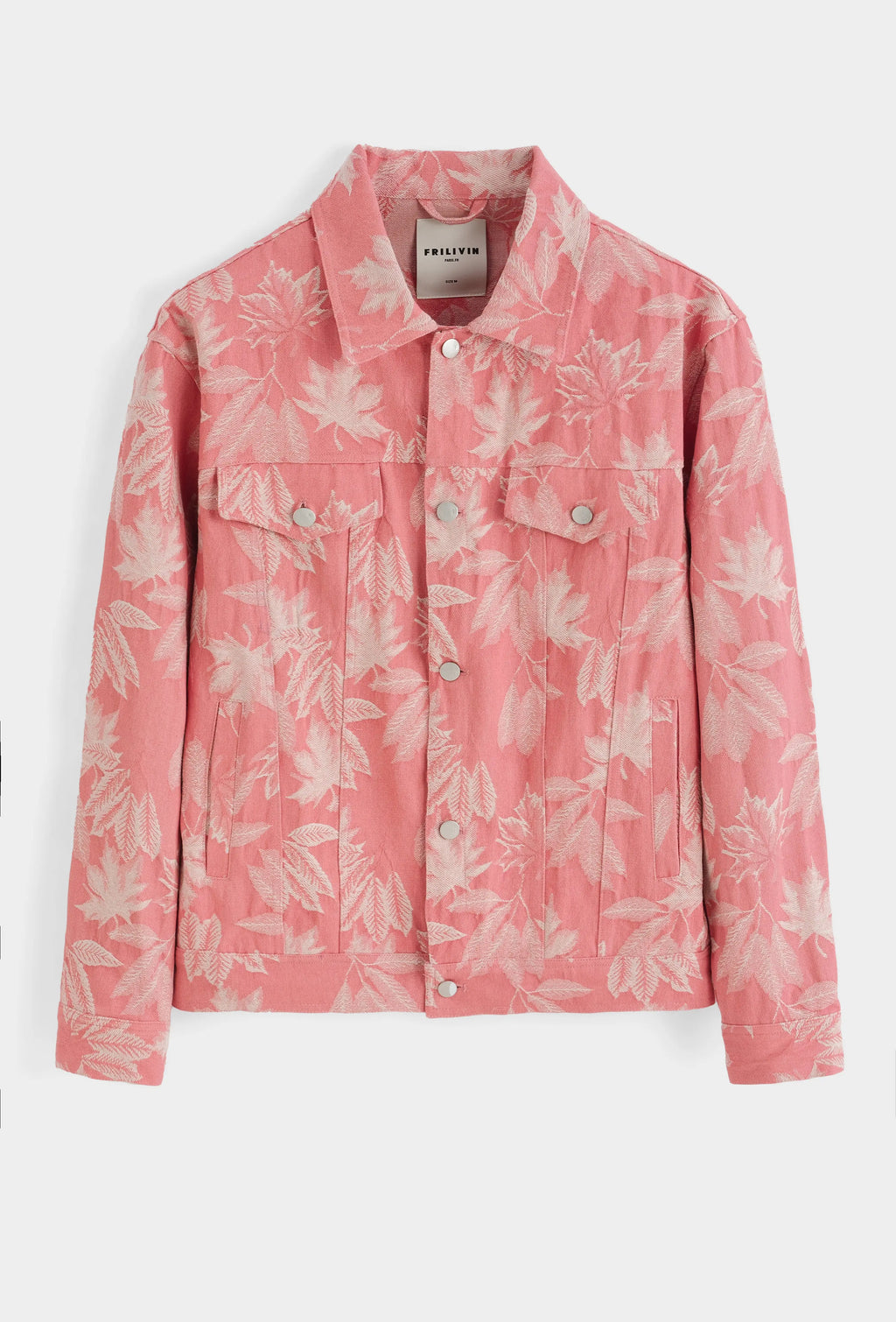 Veste homme imprimé feuilles – Coupe streetwear bonhomme