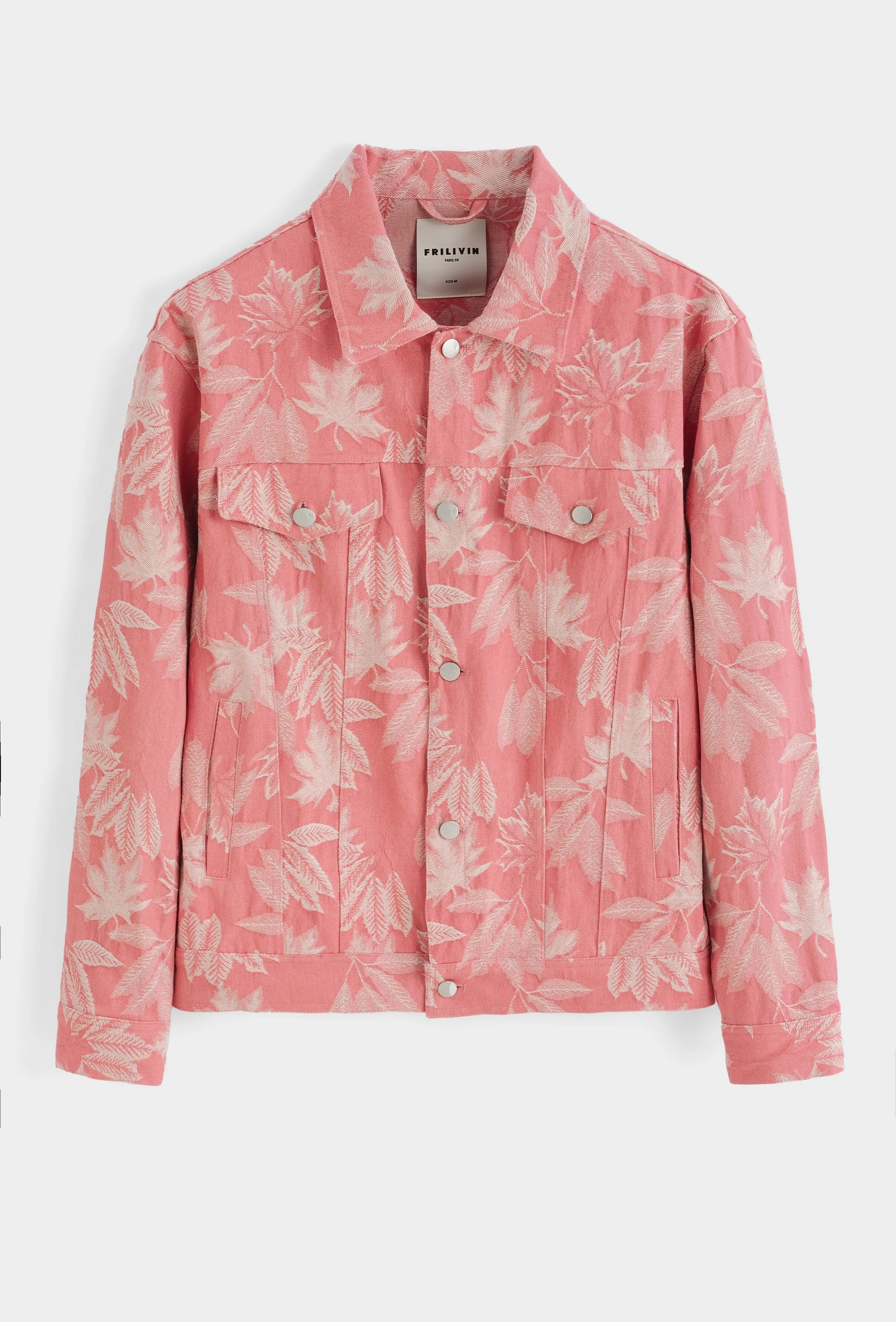 Veste homme imprimé feuilles – Coupe streetwear bonhomme