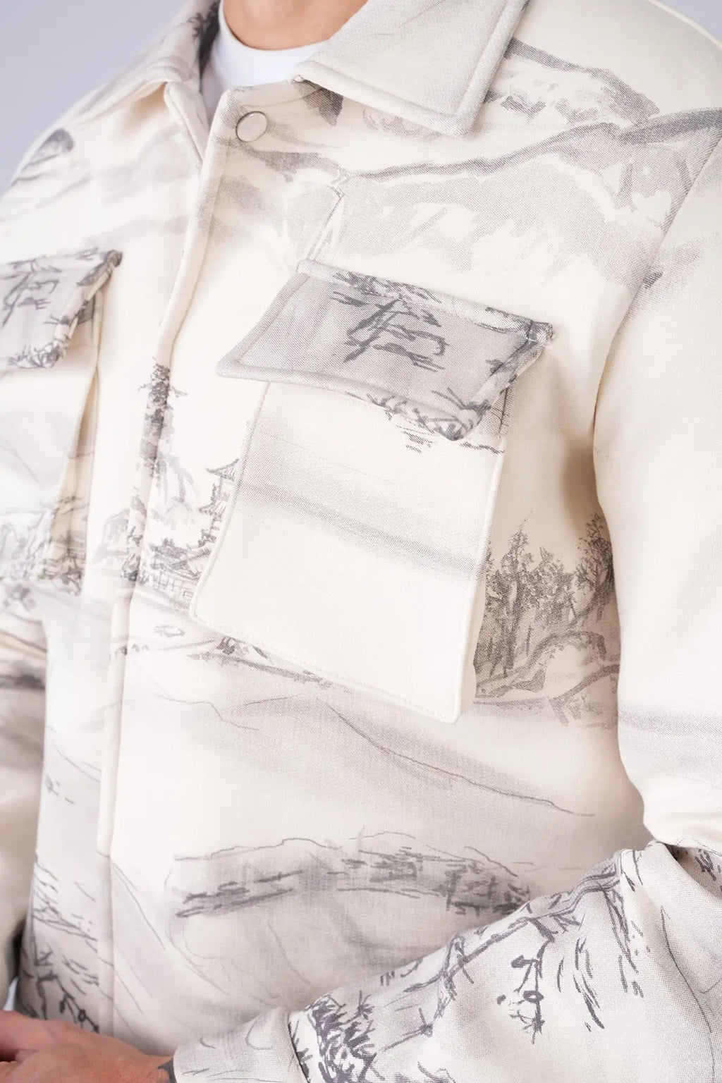 Ensemble Jogging Montagne Beige bonhomme