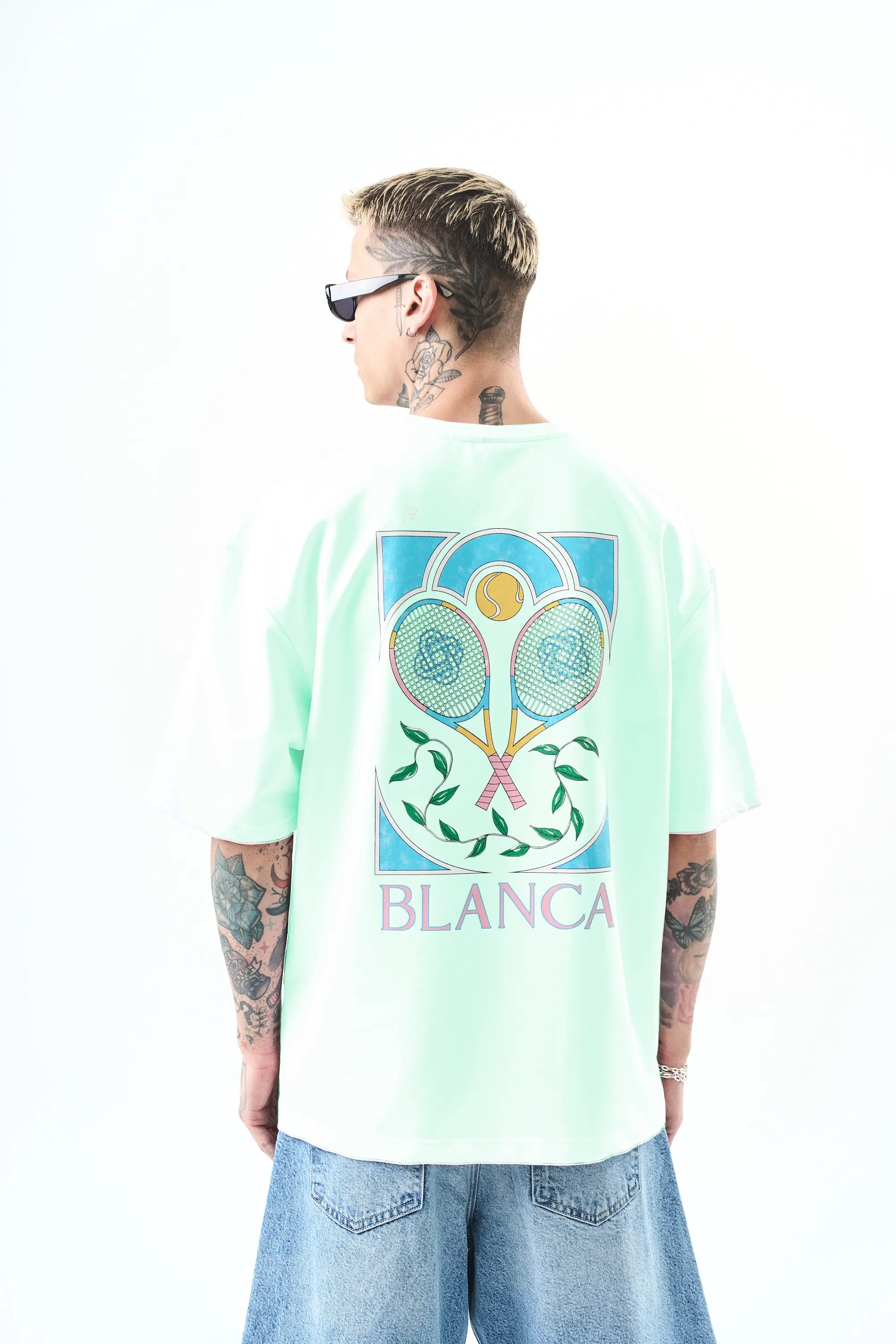 Tee Shirt Blanca Tennis Aqua bonhomme