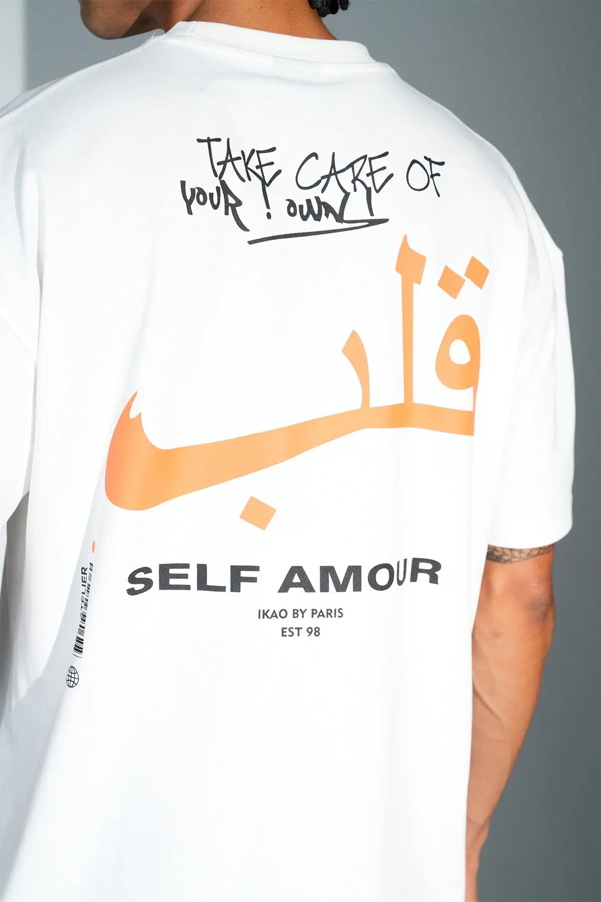 T-shirt Oversize Blanc – Self Amour bonhomme