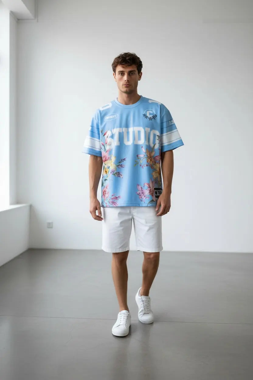 T-shirt Homme Studio Flowers – édition sport street bonhomme