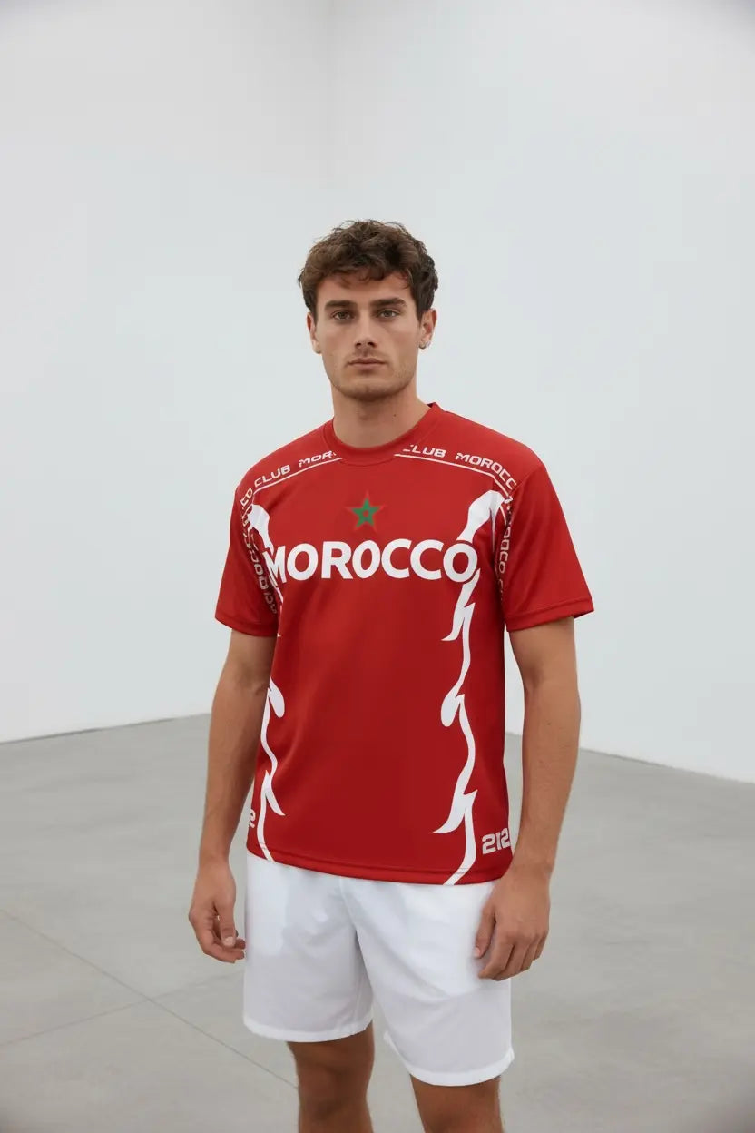 T-shirt Foot Morocco 212 – édition sport street bonhomme