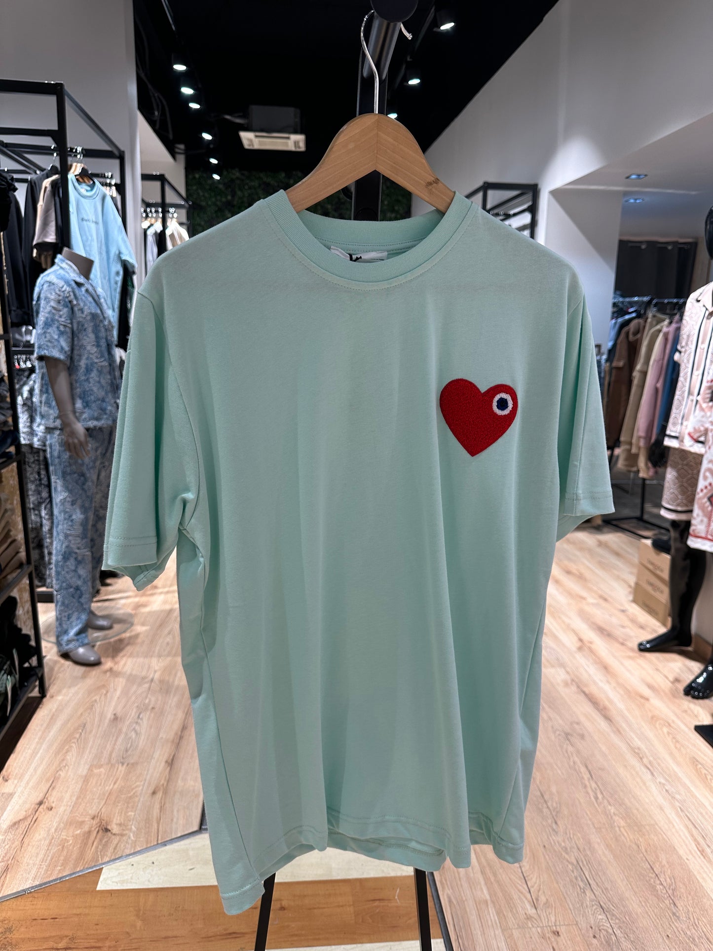 Tee Shirt Aqua Coeur Rouge