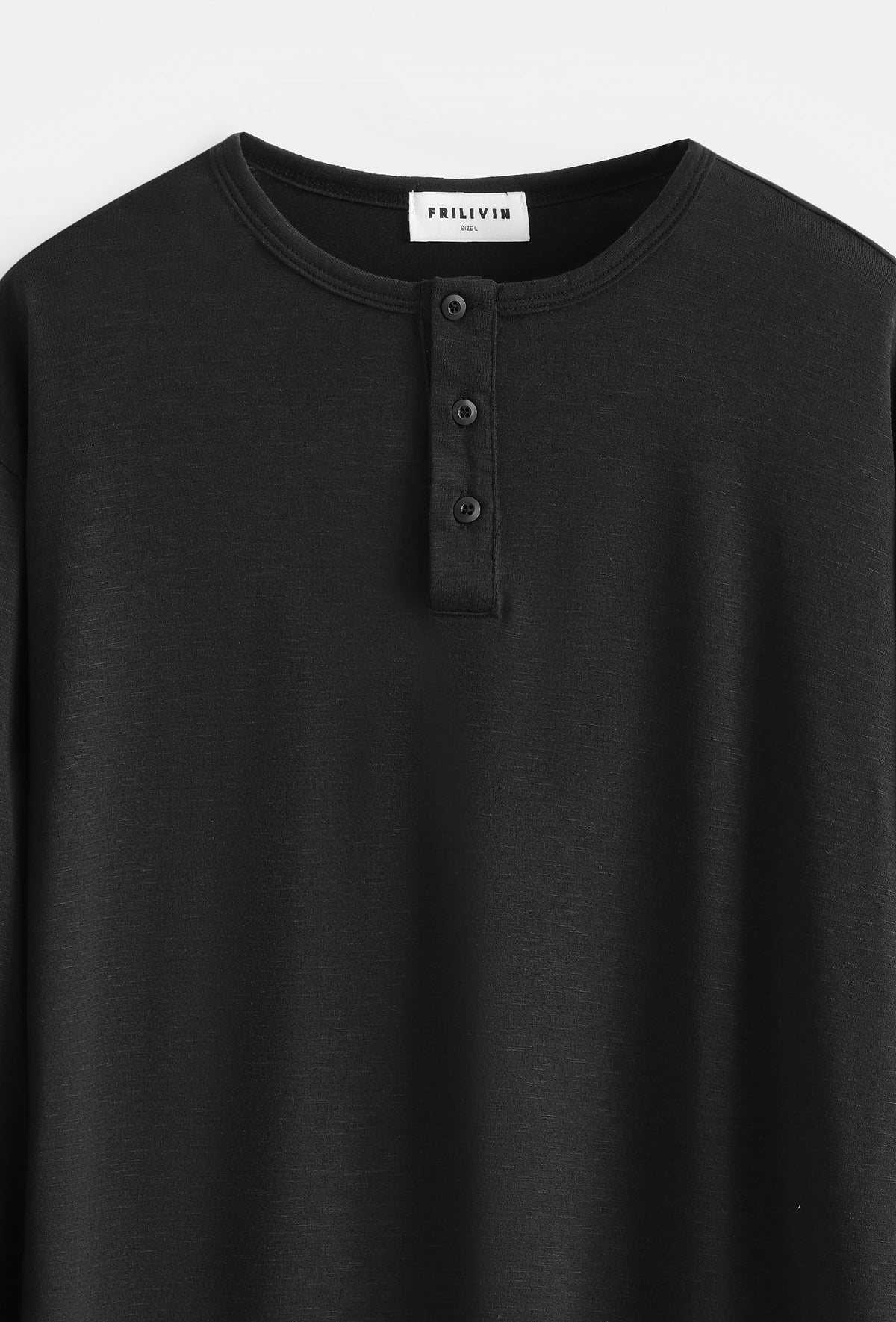 T-shirt Col Tunisien Homme Manches Longues