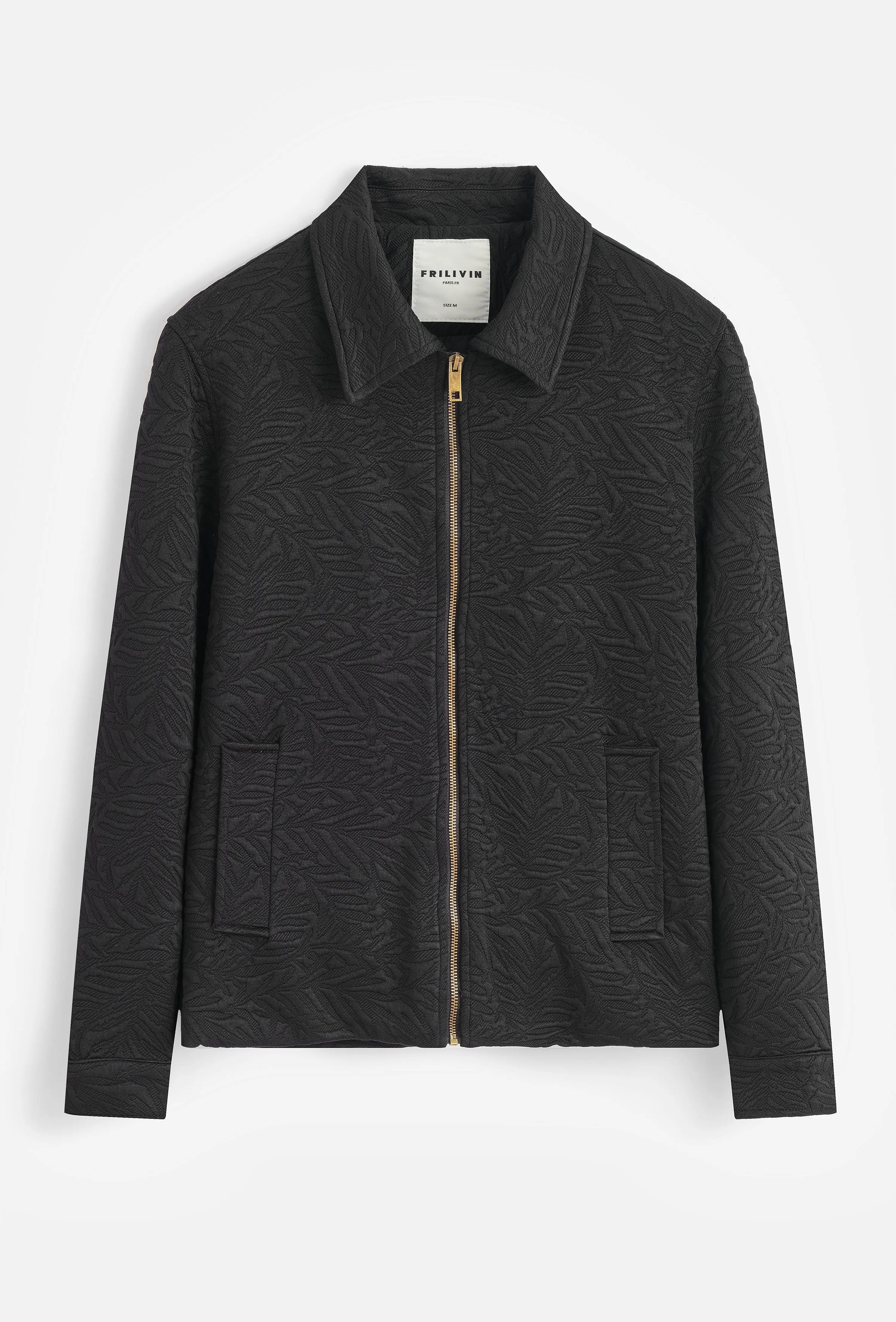 Veste à Motifs Homme à Zip col chemise bonhomme