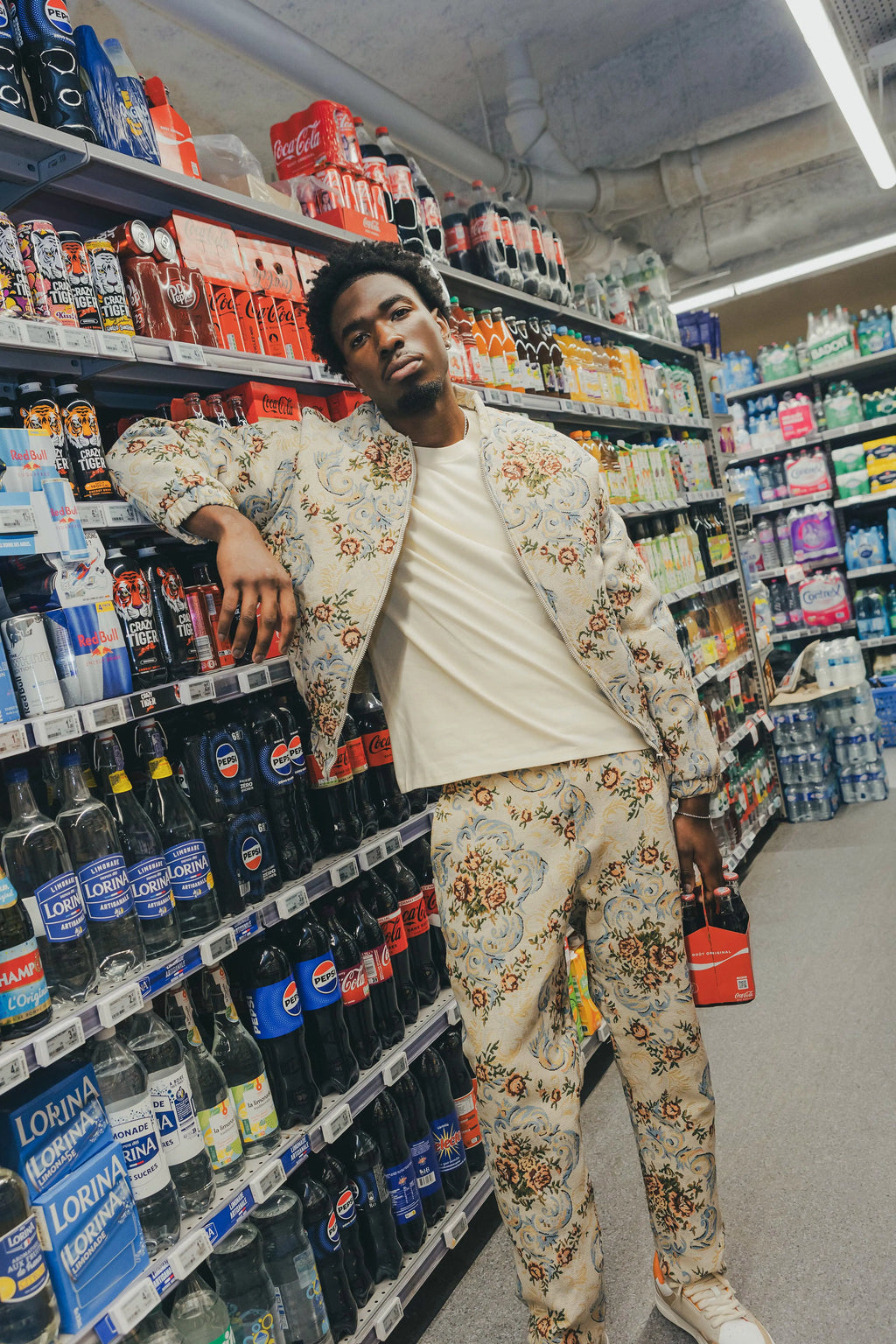 Bombers Floral Beige bonhomme