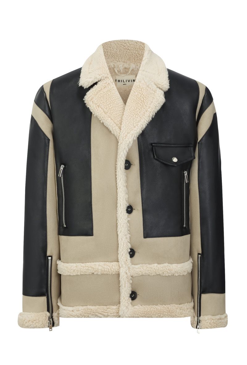 Manteau homme best sale simili cuir