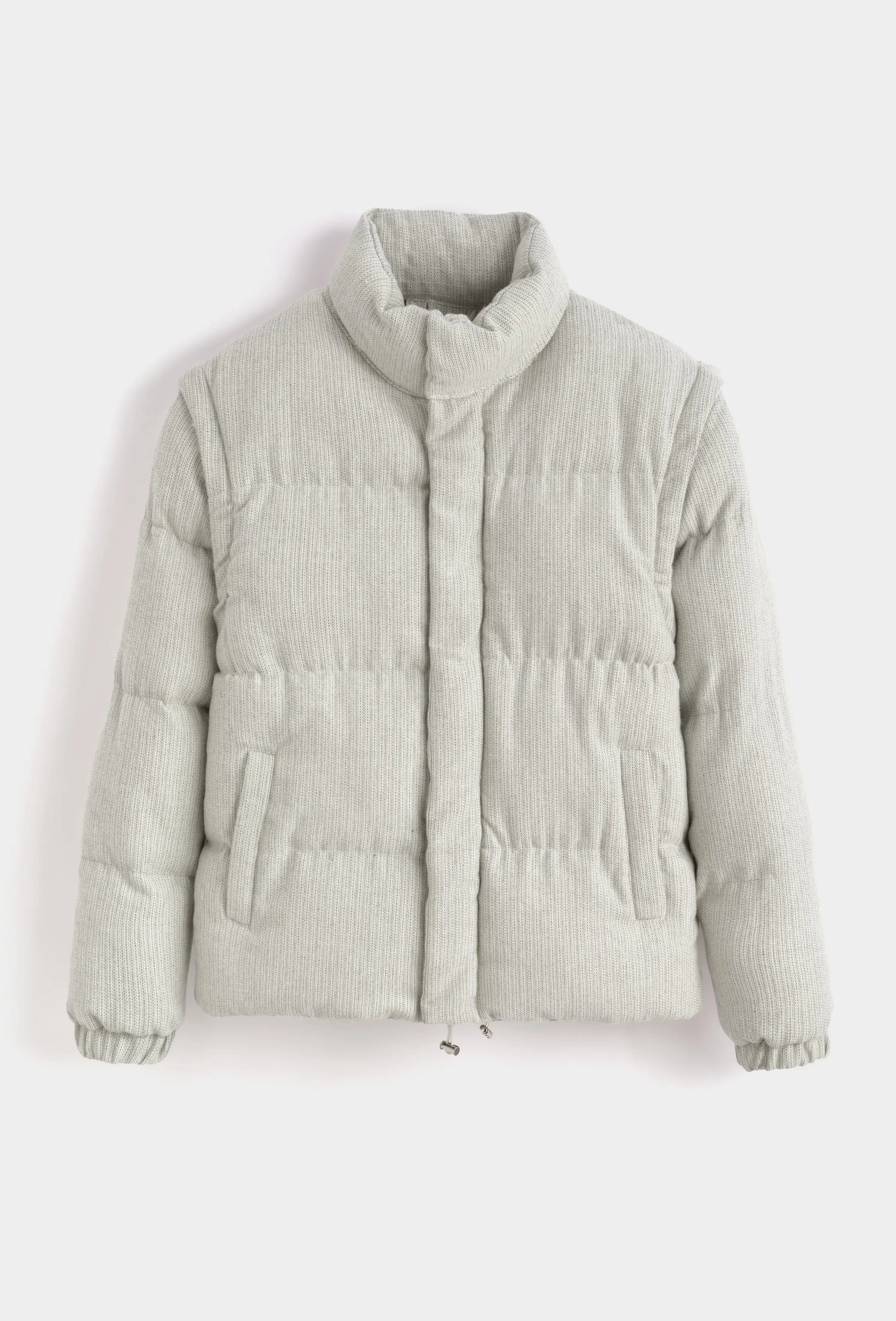 Doudoune Homme Grise Texturée – Style Urbain & Confort XXL bonhomme