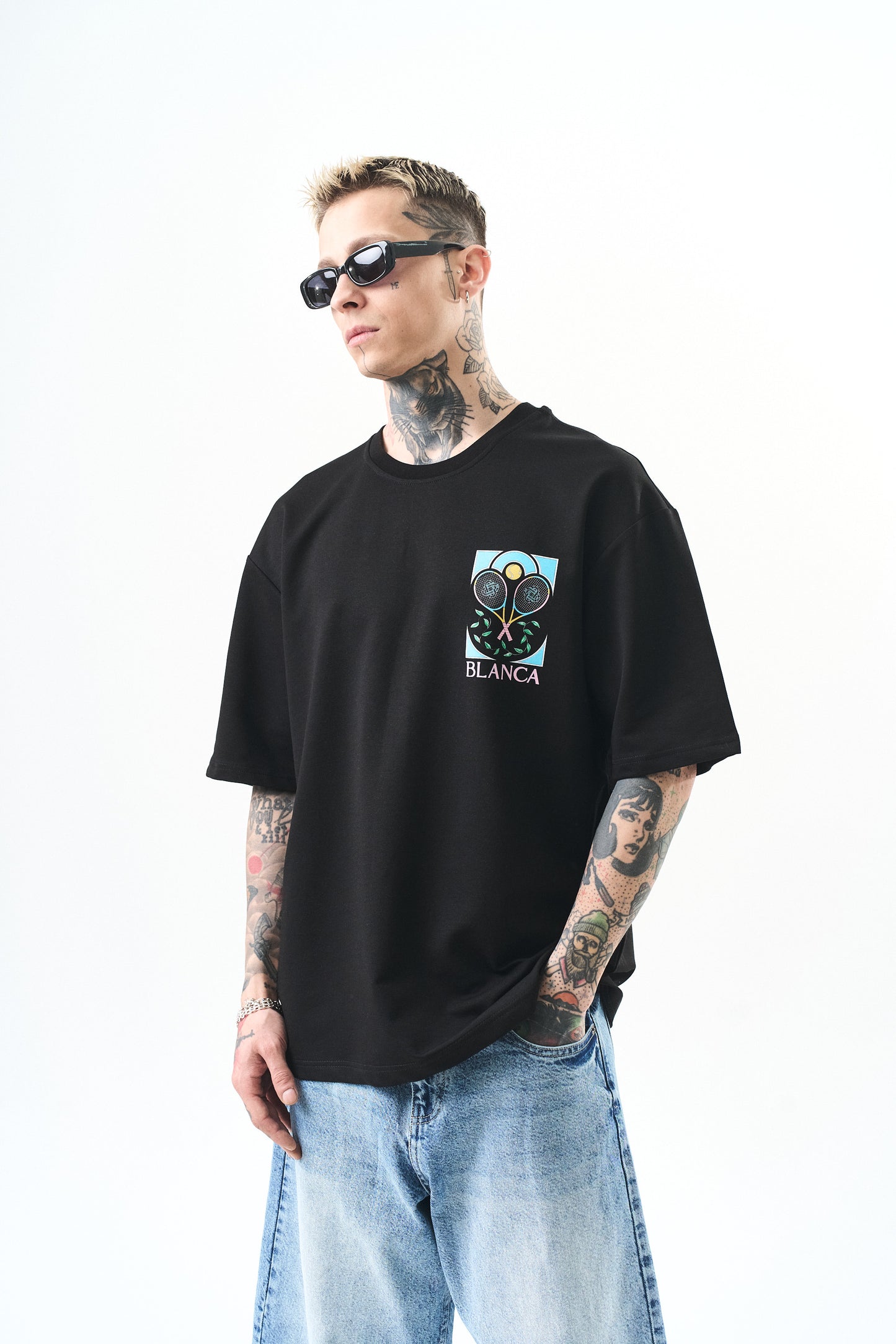 Tee Shirt Blanca Tennis Noir