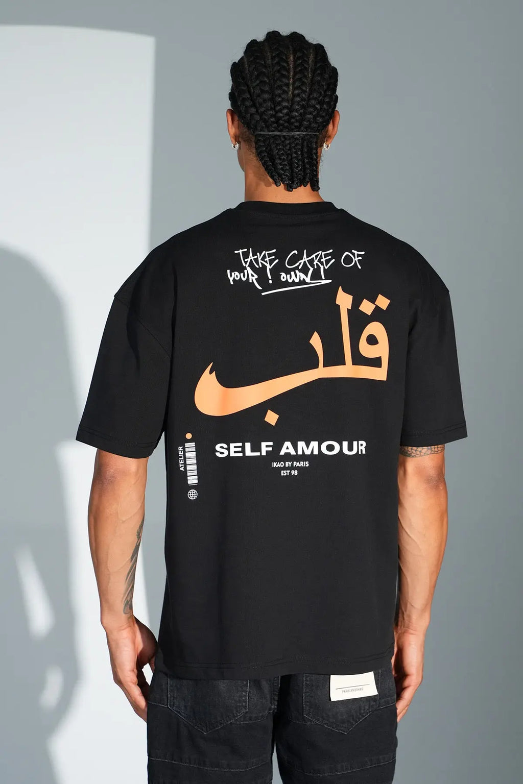 T-shirt Oversize Noir – Self Amour bonhomme