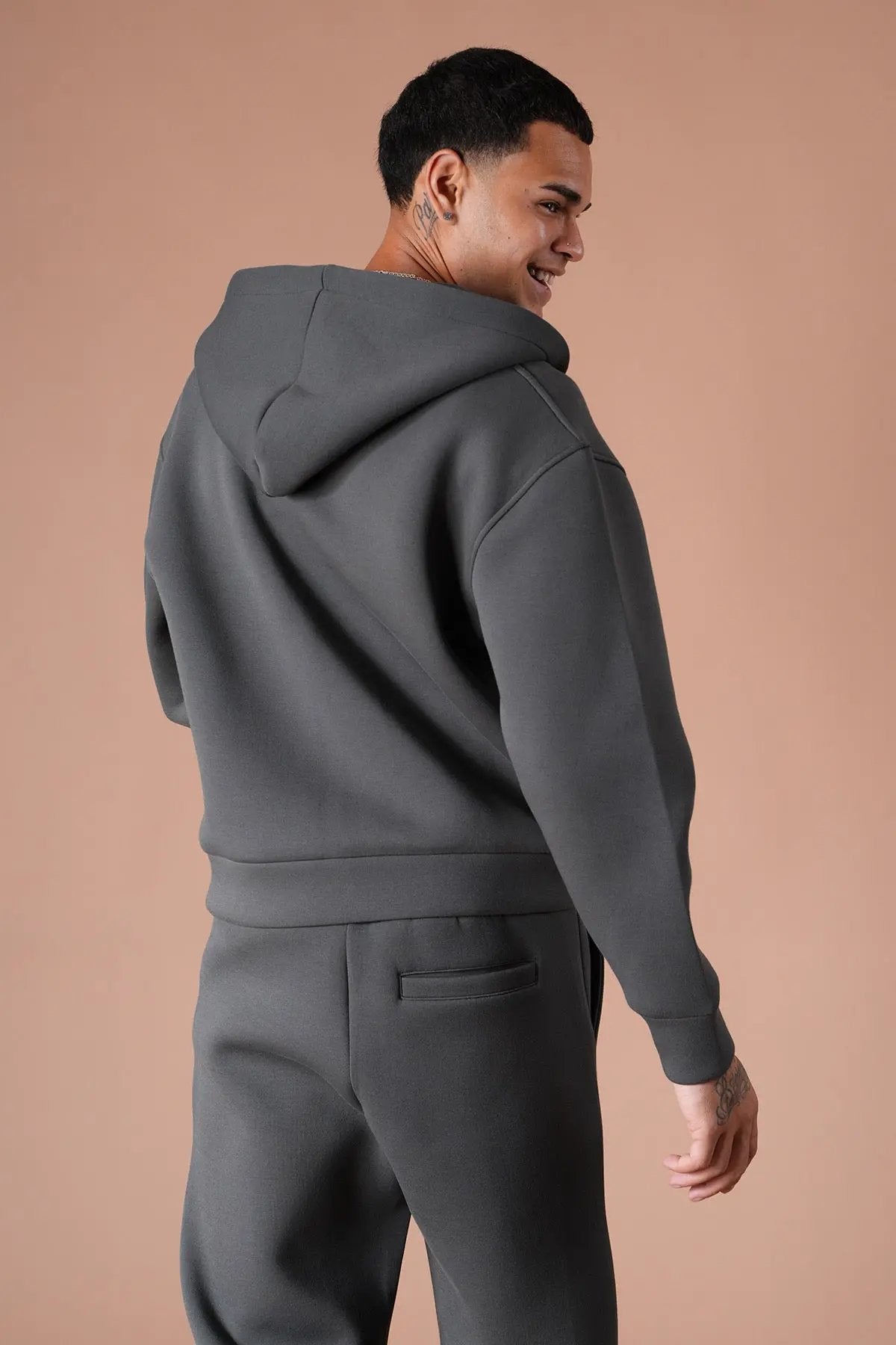 Ensemble jogging Anthracite zippé – IKAO Paris bonhomme