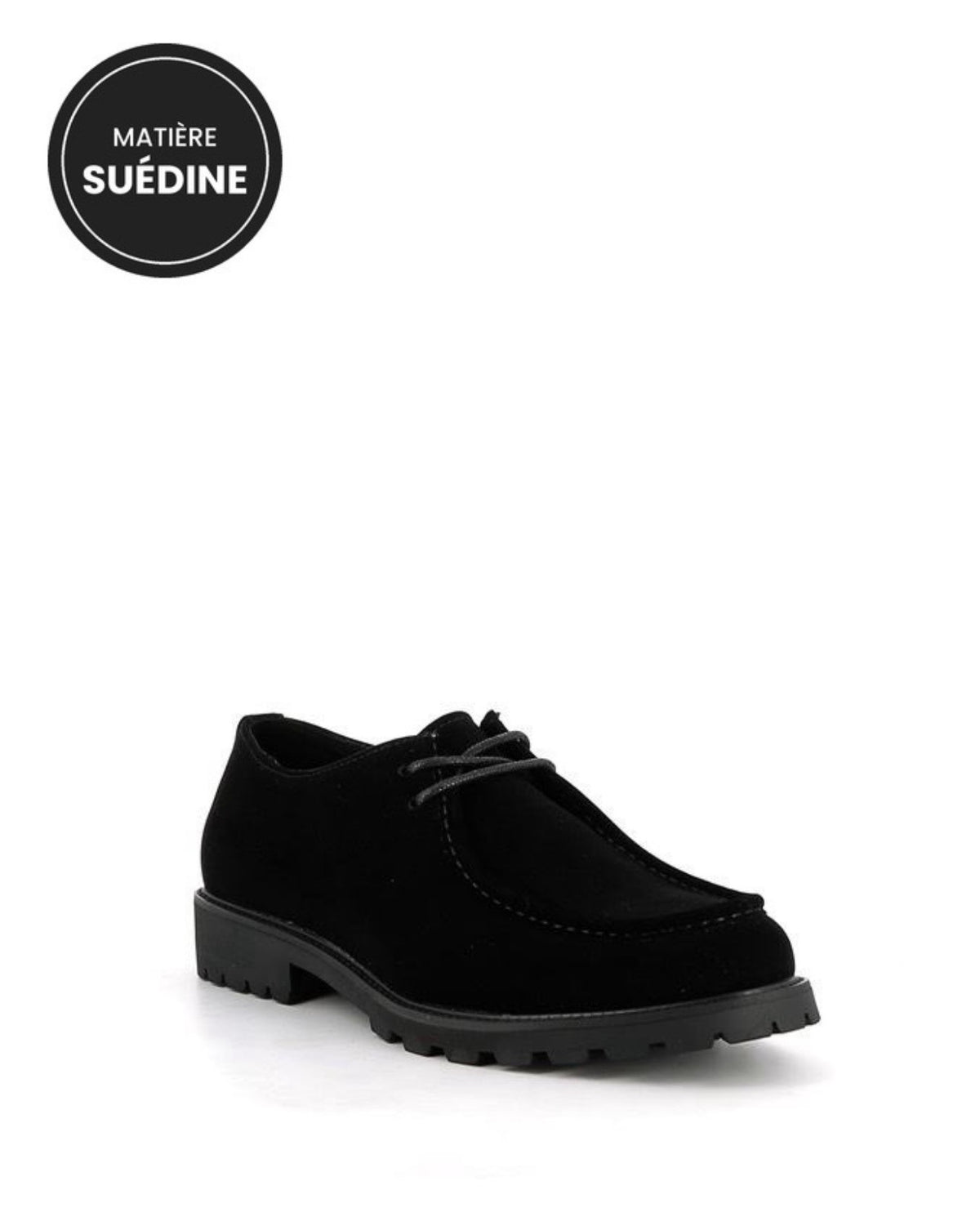Chaussures derby homme moc-toe semelle chunky