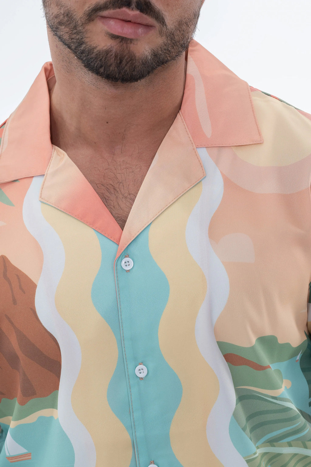 Chemise Homme beige bonhomme