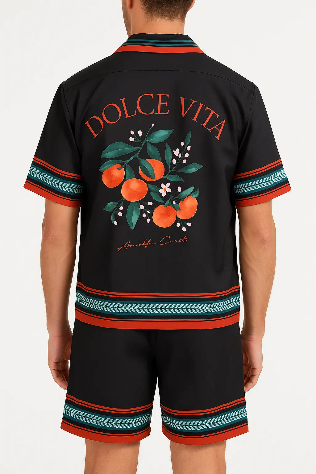 Ensemble Chemise et Short Dolce Vita Noir bonhomme