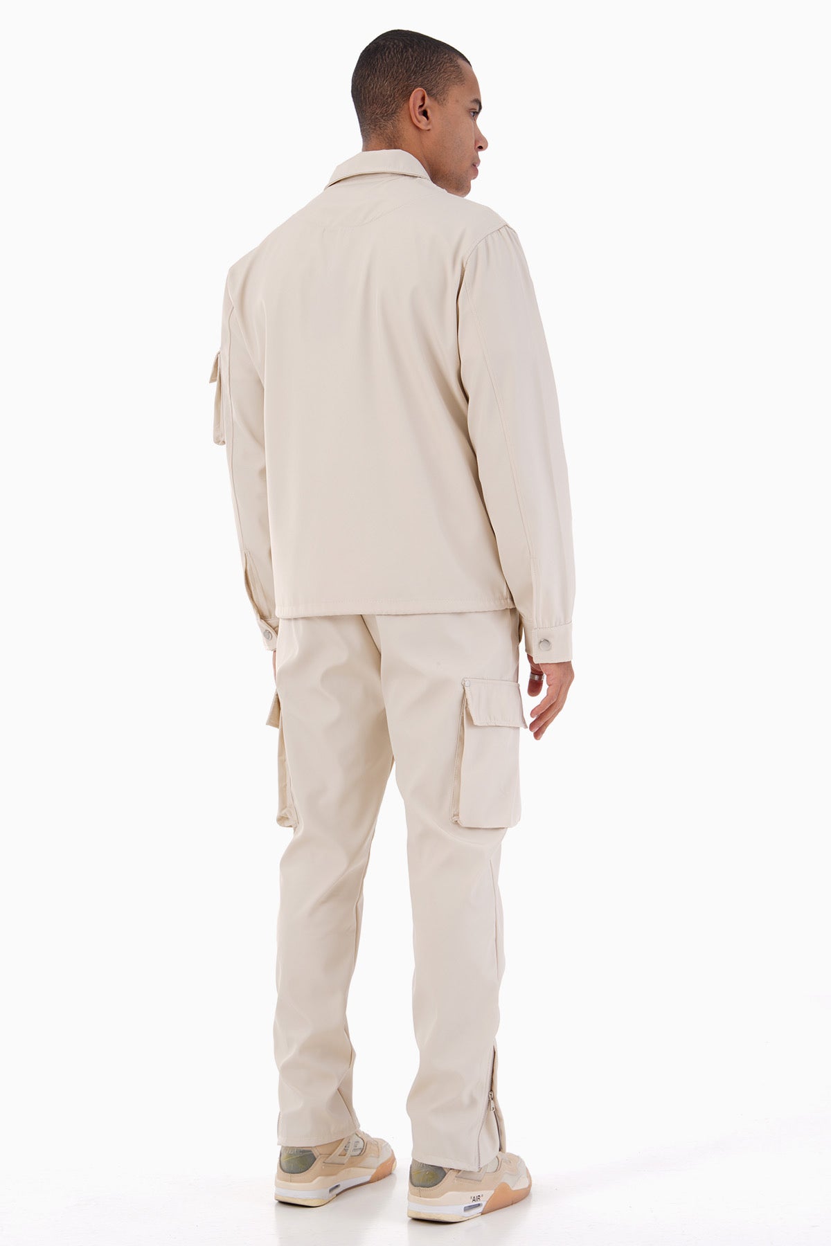 Ensemble Homme Veste et Pantalon Cargo Beige