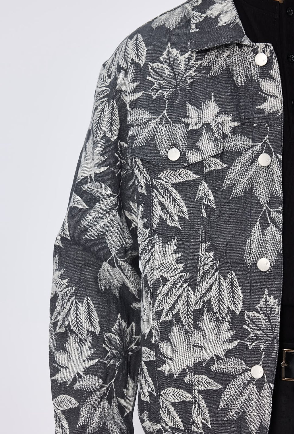 Veste homme imprimé feuilles – Coupe streetwear