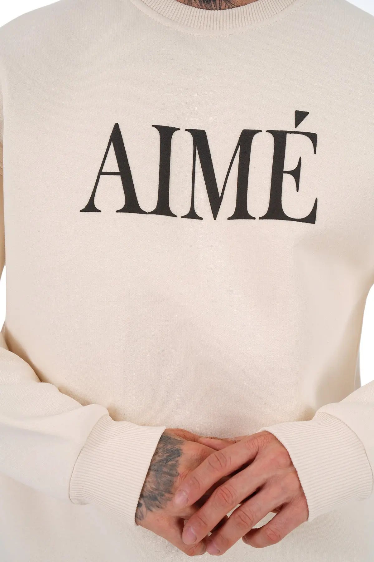 Sweat Creme Aimé bonhomme