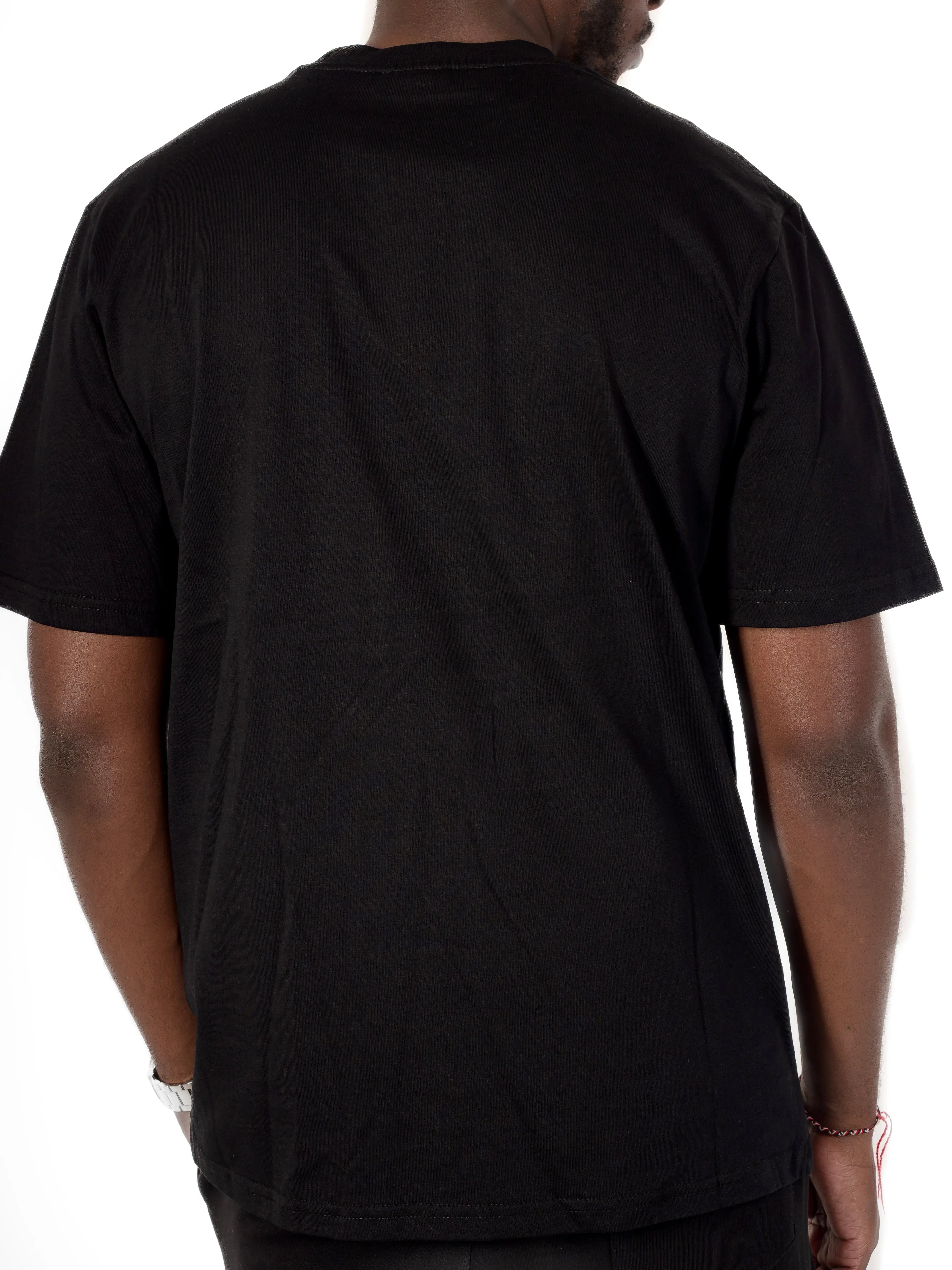 Tee Shirt tour eiffel étoile Noir - bonhomme