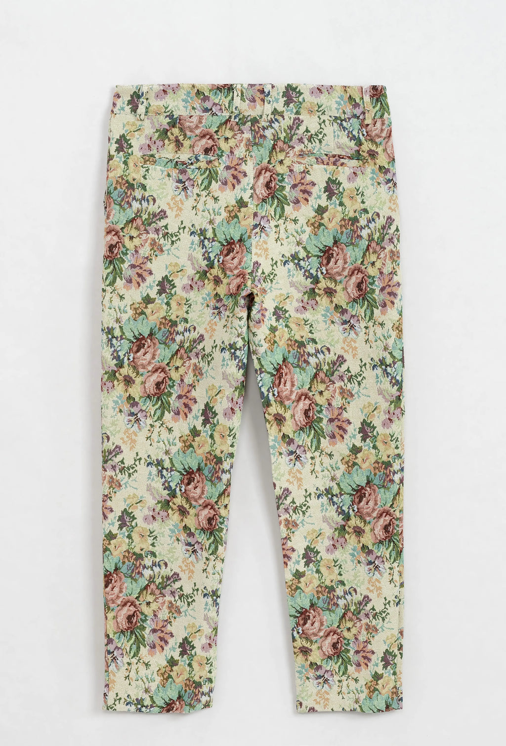 Pantalon floral beige bonhomme