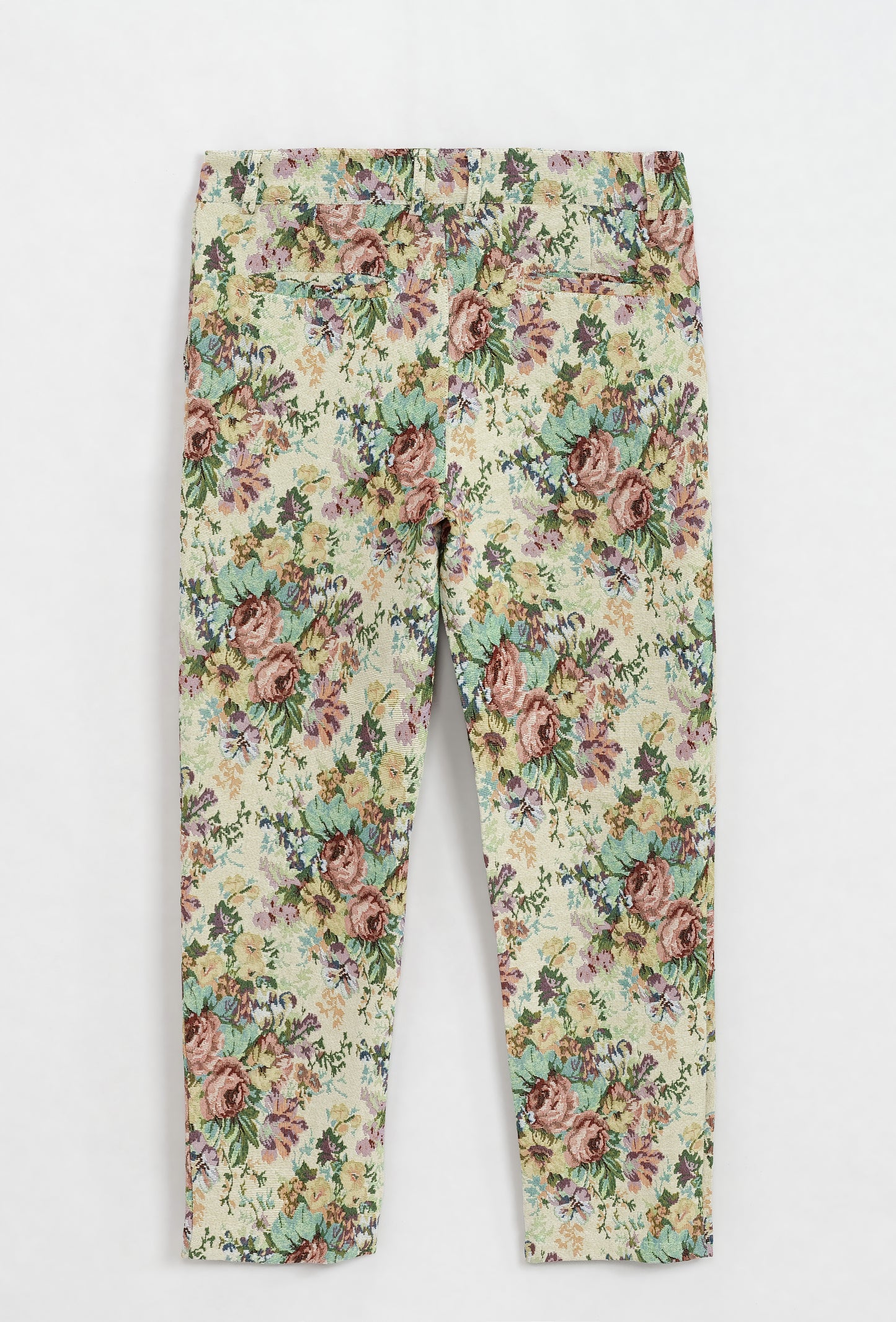 Pantalon floral beige