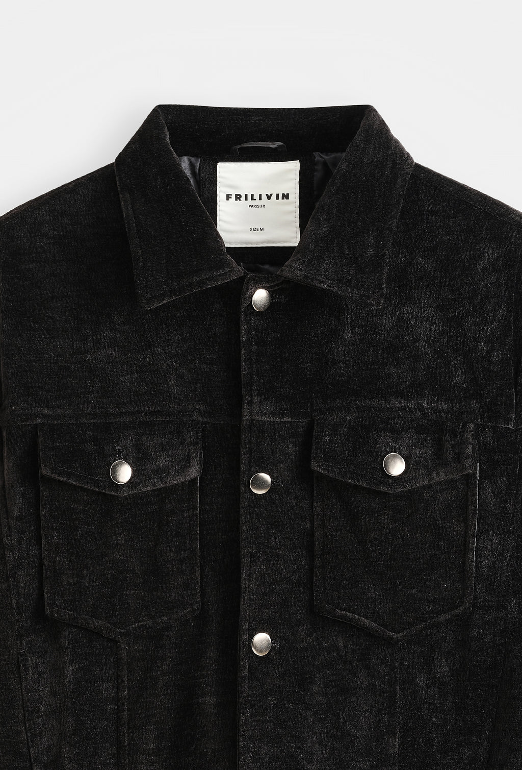 Veste Trucker Chenille Velour Homme