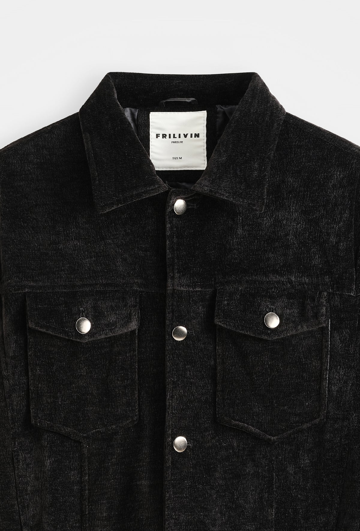 Veste Trucker Chenille Velour Homme