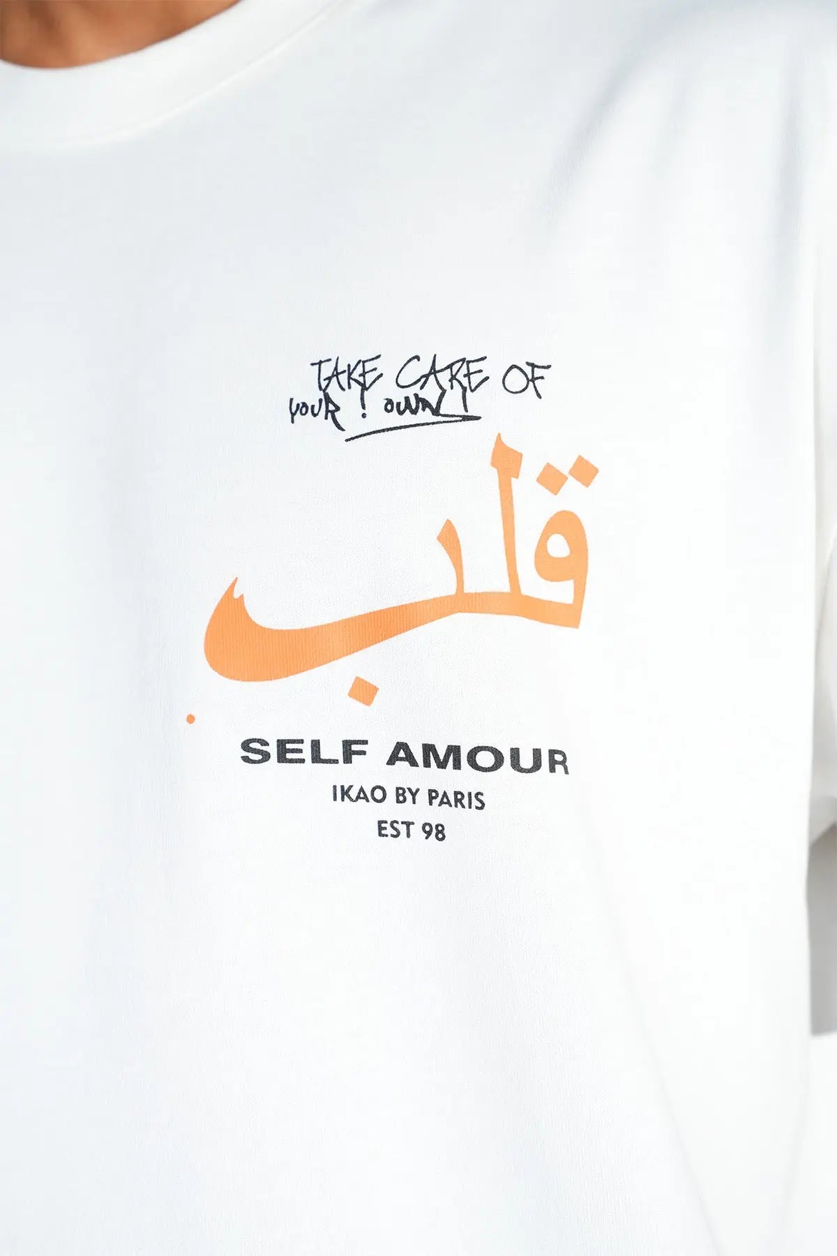 T-shirt Oversize Blanc – Self Amour bonhomme