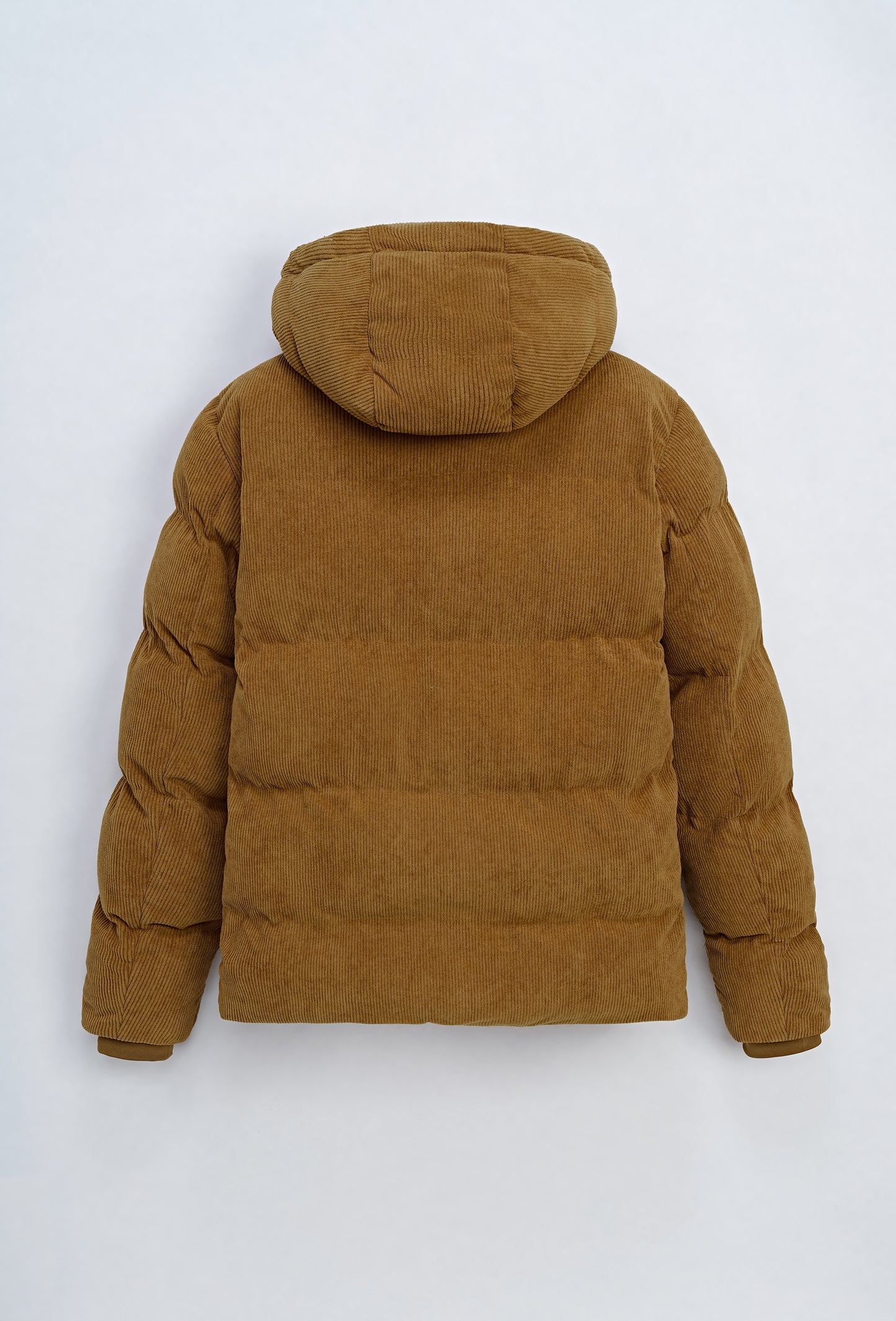 Manteau Doudoune Homme Velour Camel à Capuche