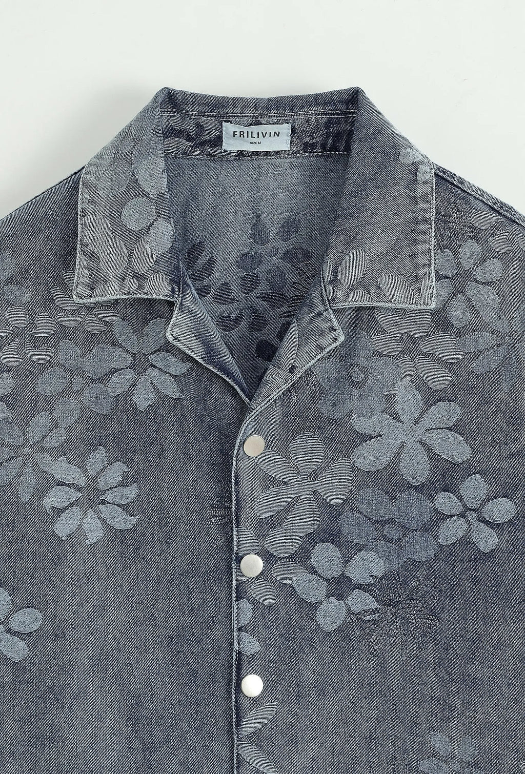 Ensemble En Jeans Denim Bleu Floral bonhomme