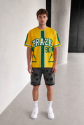 T-shirt Néoprène Brazil 90 – Style streetwear affirmé