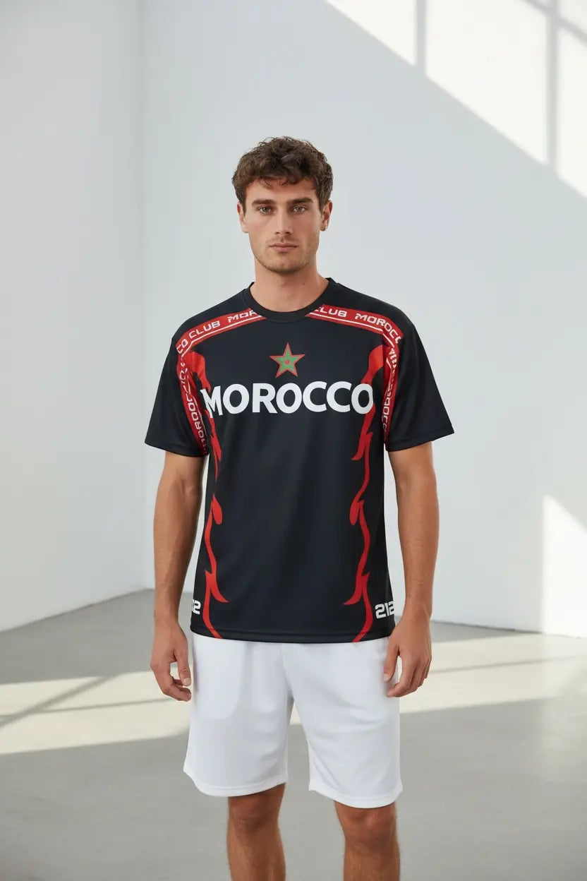 T-shirt Foot Morocco 212 – édition sport street bonhomme