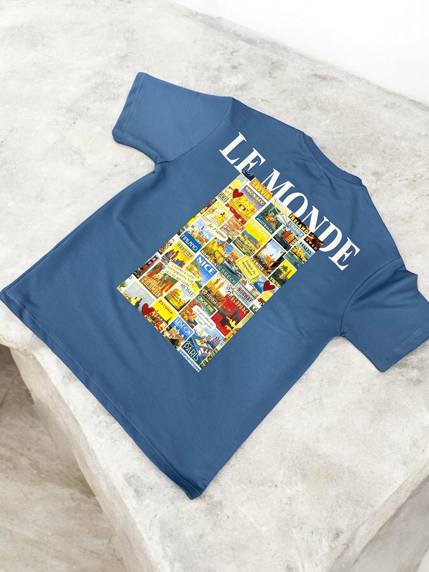 Tee Shirt Le Monde Bleu Jeans