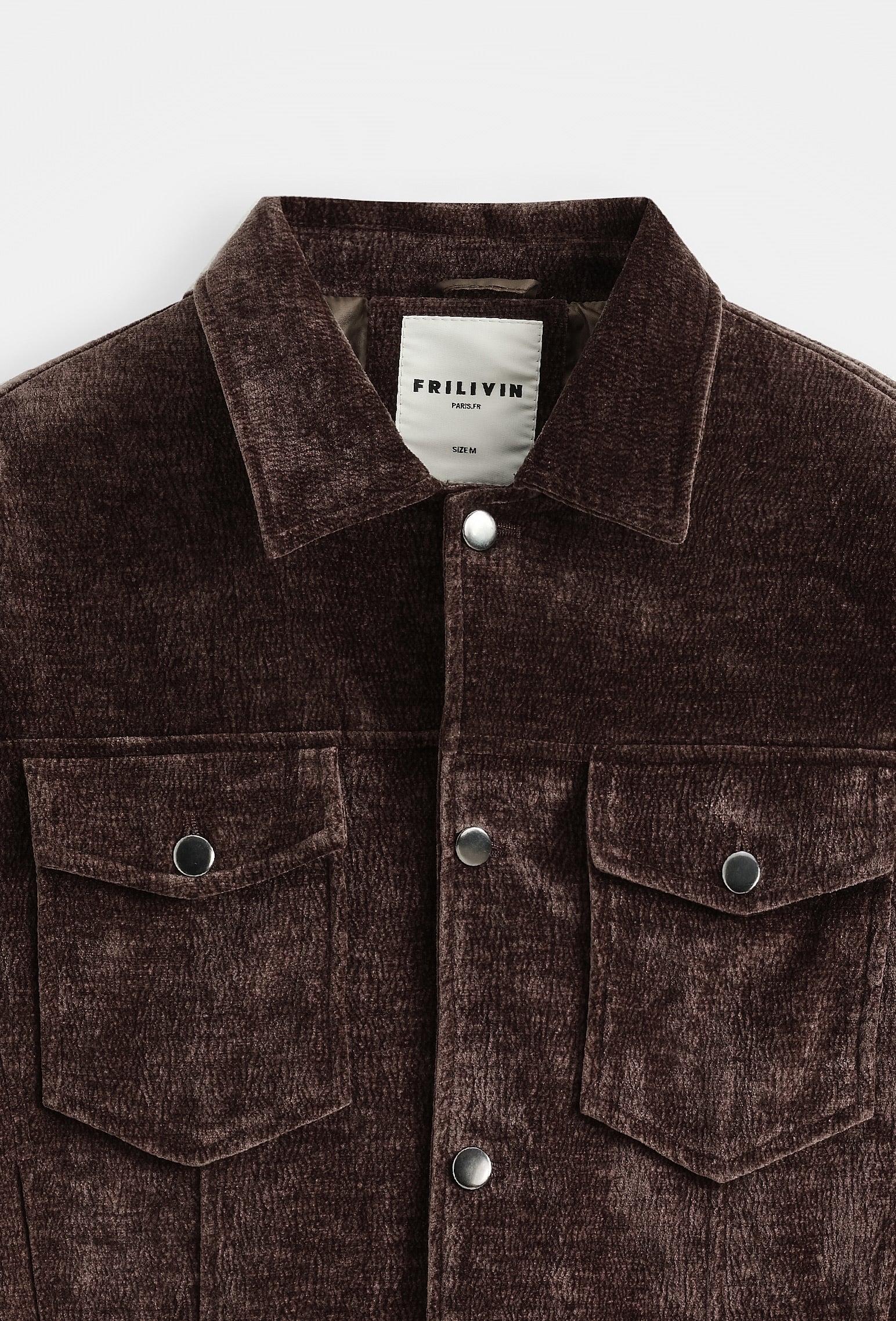 Veste Trucker Chenille Velour Homme