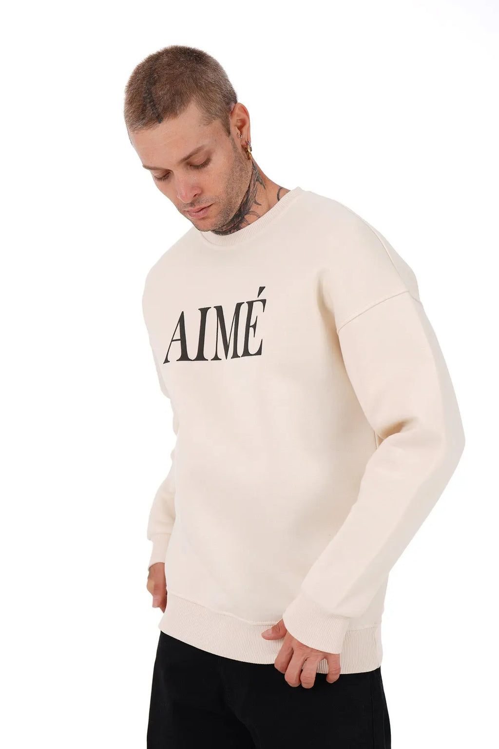 Sweat Creme Aimé bonhomme