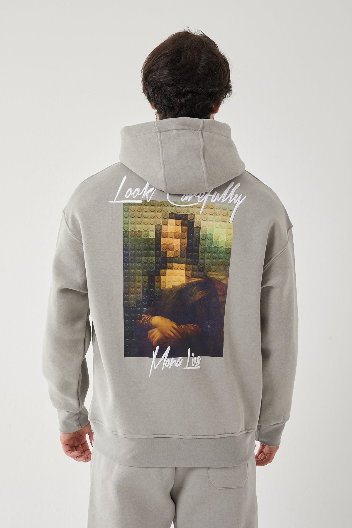 Sweat Capuche Mona Lisa Gris