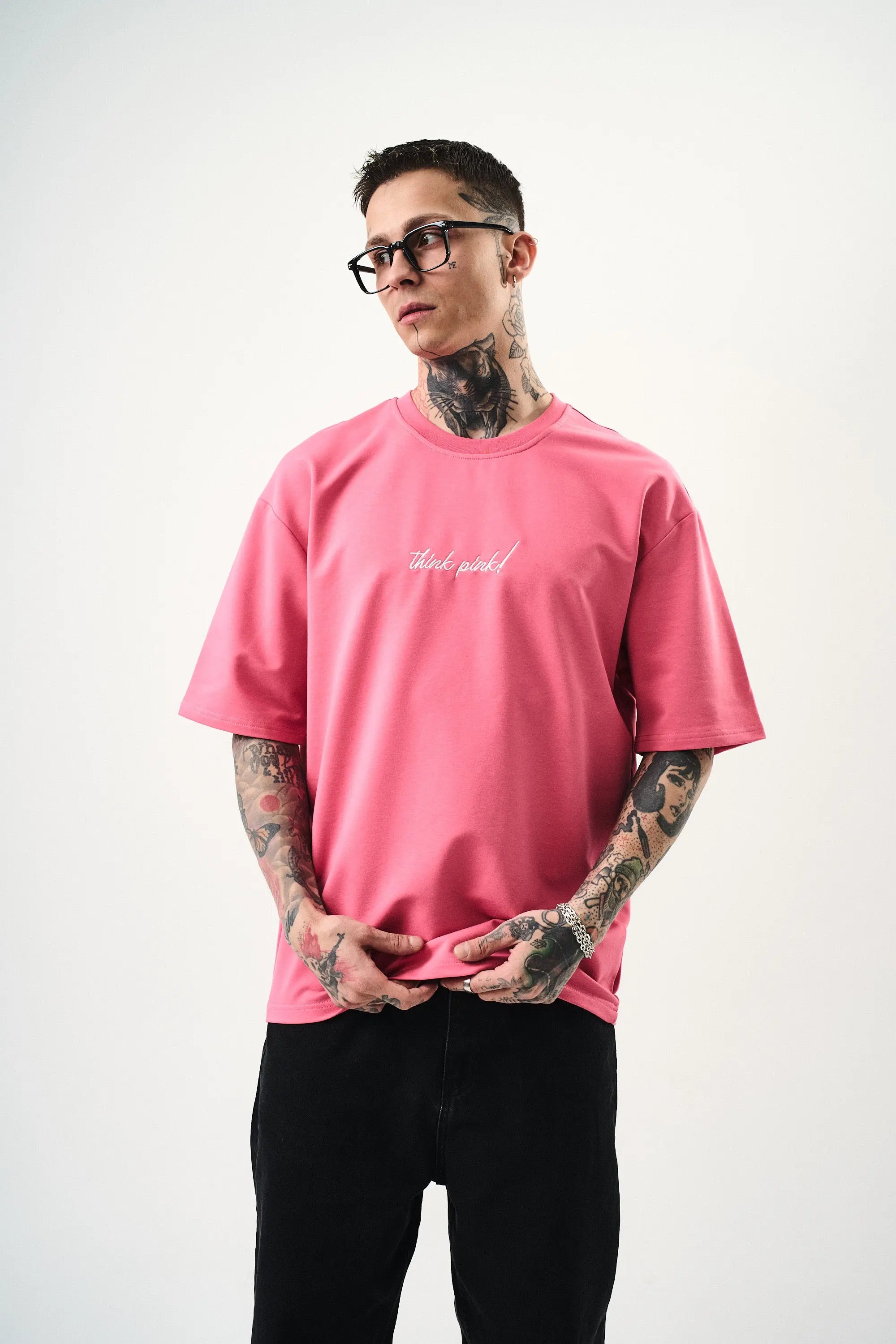 Tee Shirt Leo Think Pink Fuchia - bonhomme